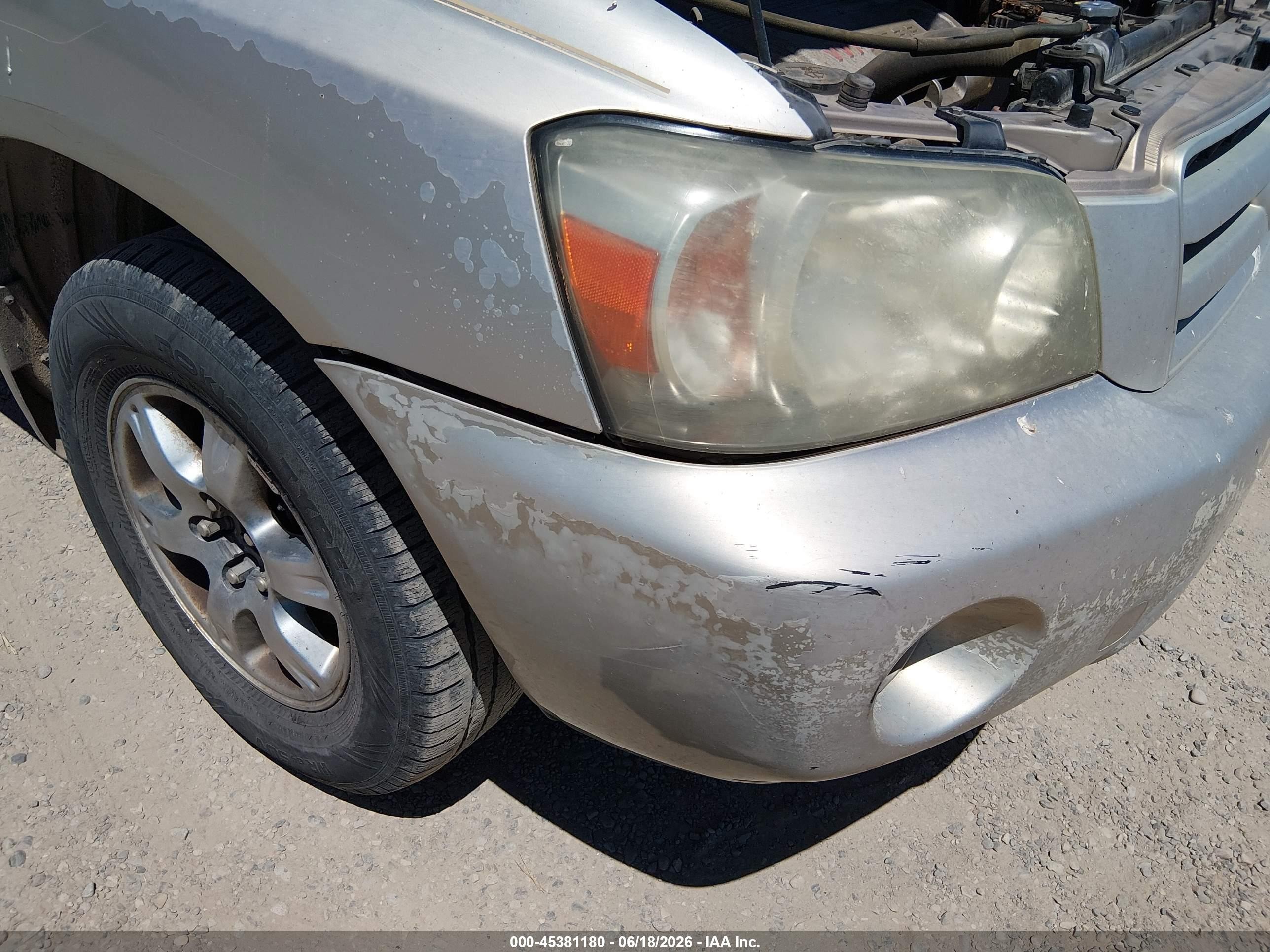 2006 Toyota Highlander V6 Gray vin: JTEEP21A560167169