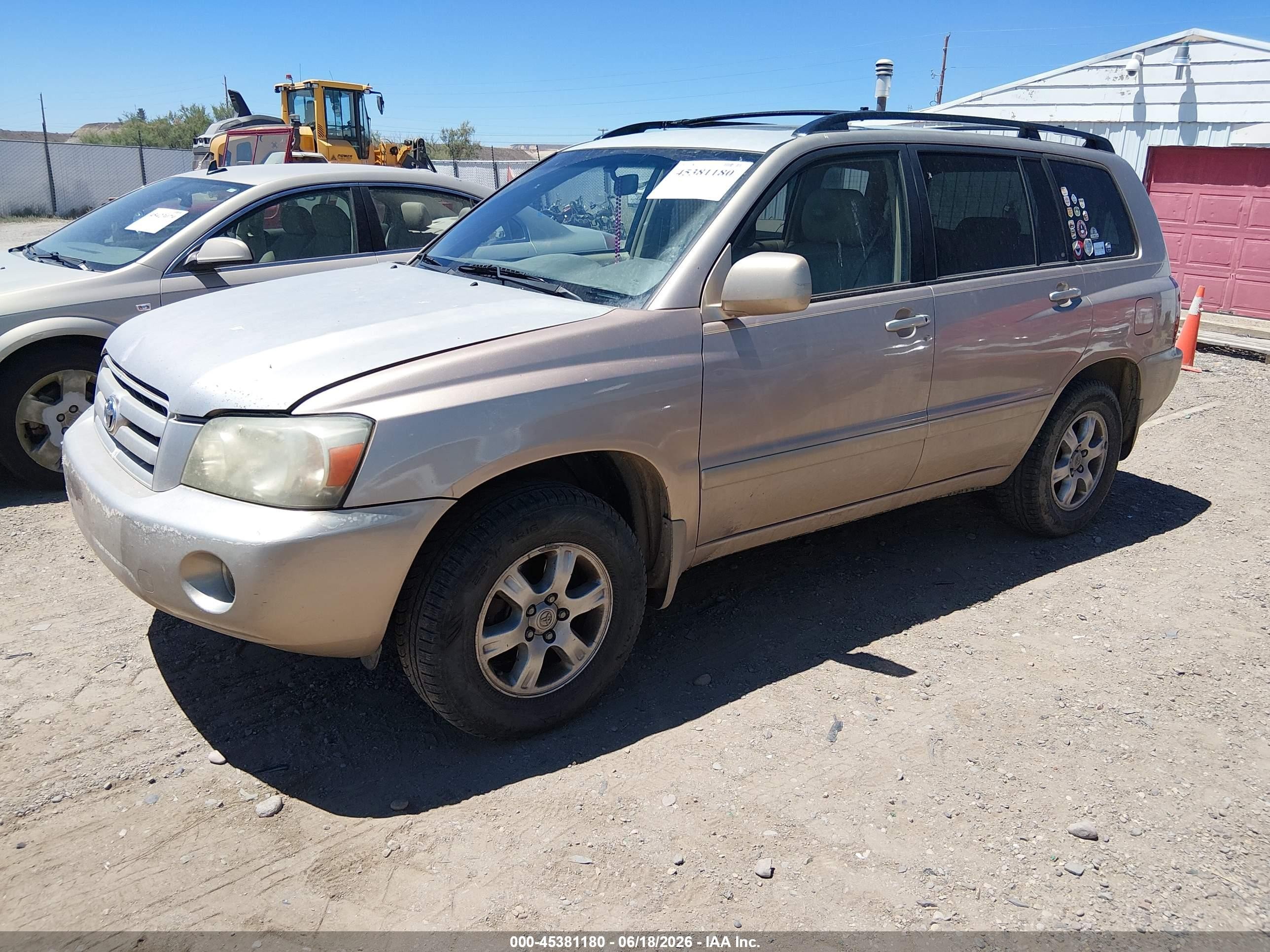 2006 Toyota Highlander V6 Gray vin: JTEEP21A560167169