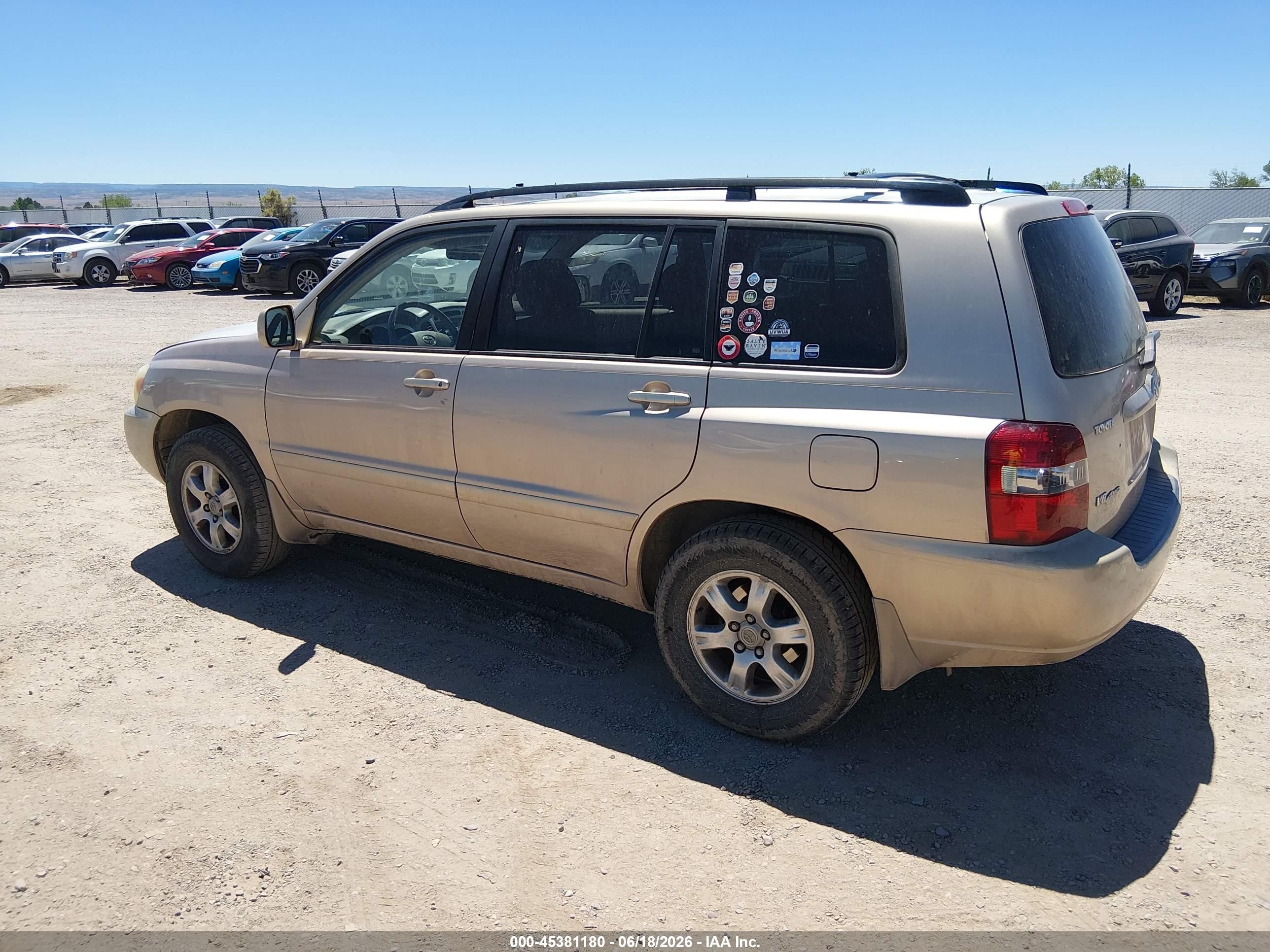 2006 Toyota Highlander V6 Gray vin: JTEEP21A560167169