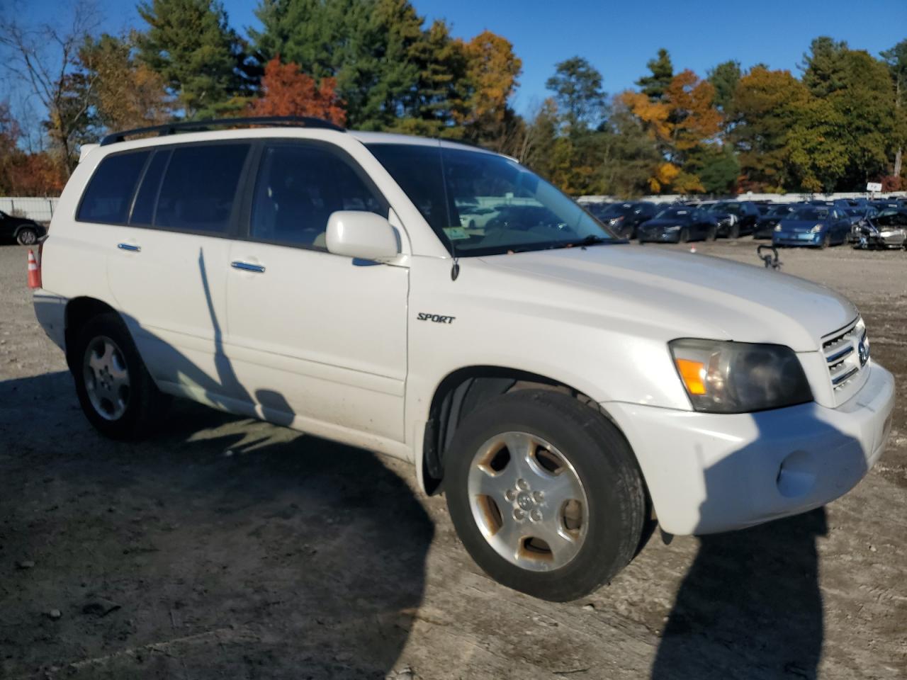 2006 Toyota Highlander Limited White vin: JTEEP21A560167544