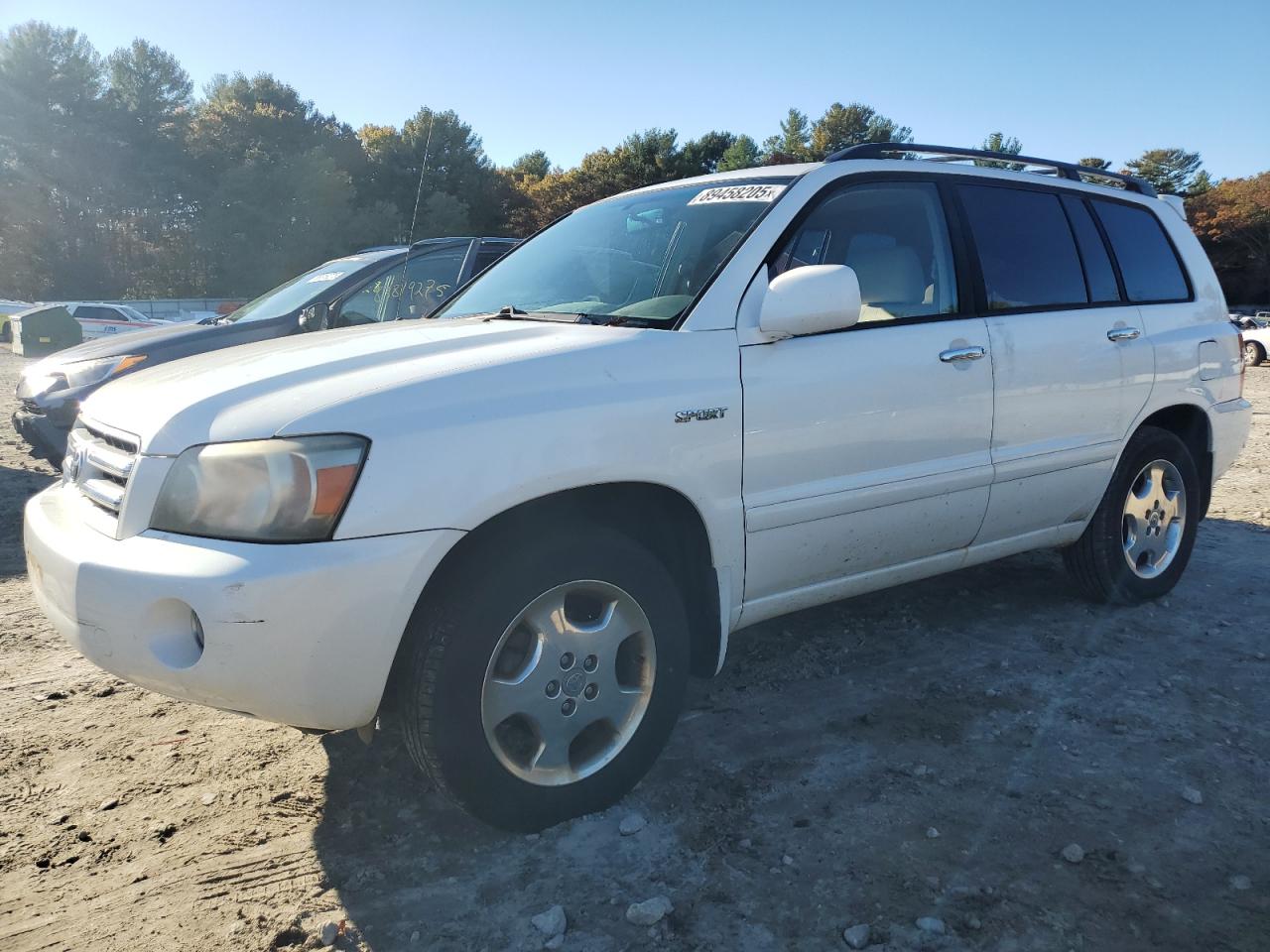 2006 Toyota Highlander Limited White vin: JTEEP21A560167544