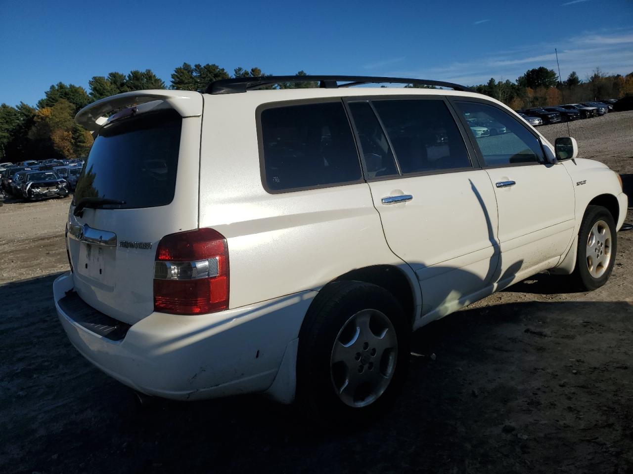 2006 Toyota Highlander Limited White vin: JTEEP21A560167544