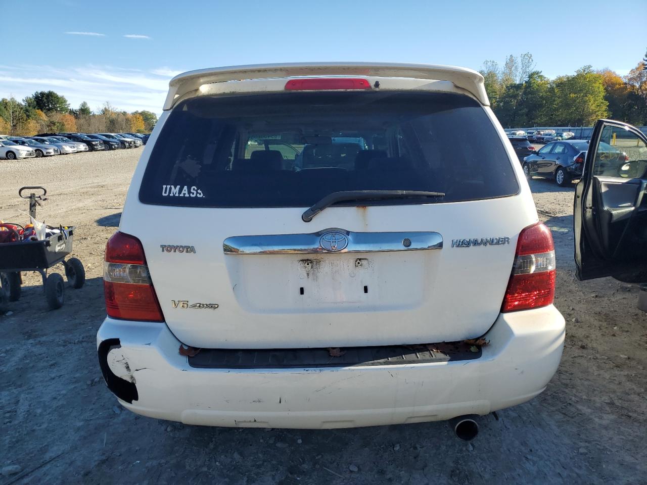 2006 Toyota Highlander Limited White vin: JTEEP21A560167544