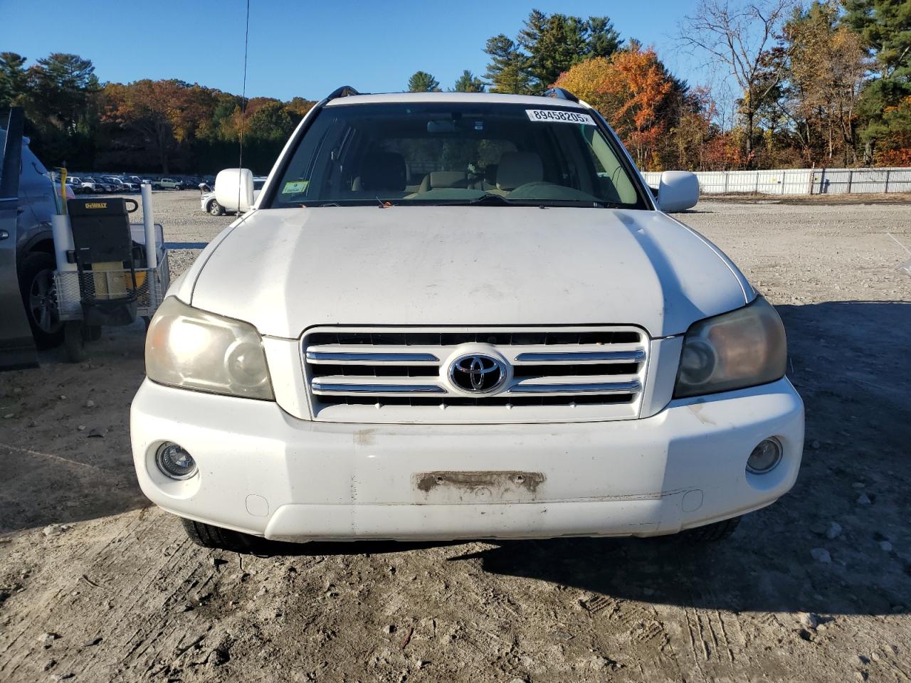 2006 Toyota Highlander Limited White vin: JTEEP21A560167544