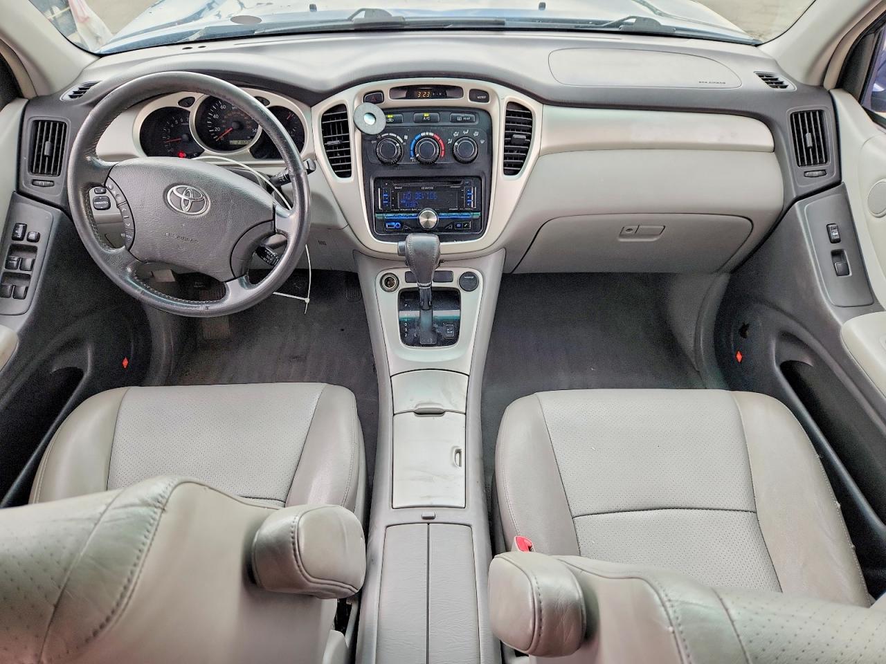 2007 Toyota Highlander Base Blue vin: JTEEP21A570205985