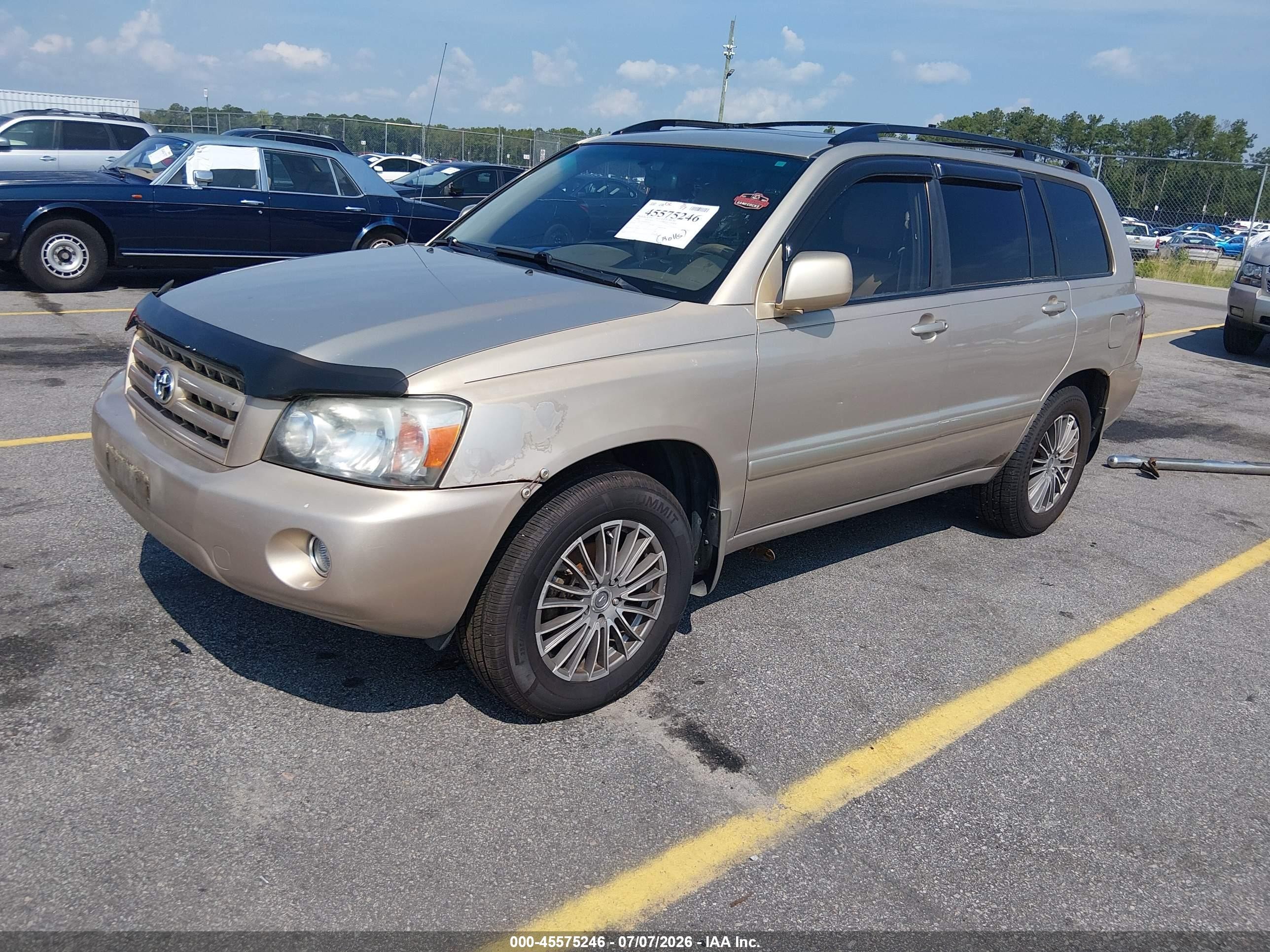 2004 Toyota Highlander V6 Gold vin: JTEEP21A640004432