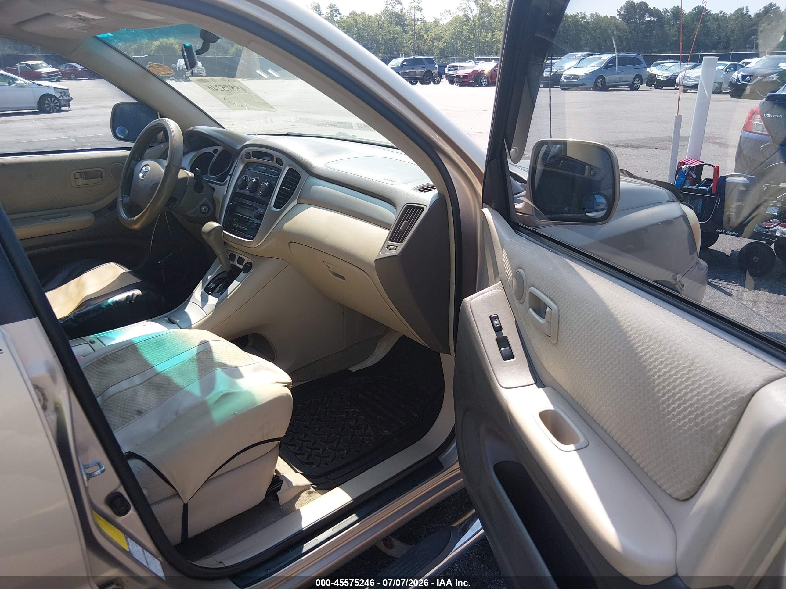 2004 Toyota Highlander V6 Gold vin: JTEEP21A640004432