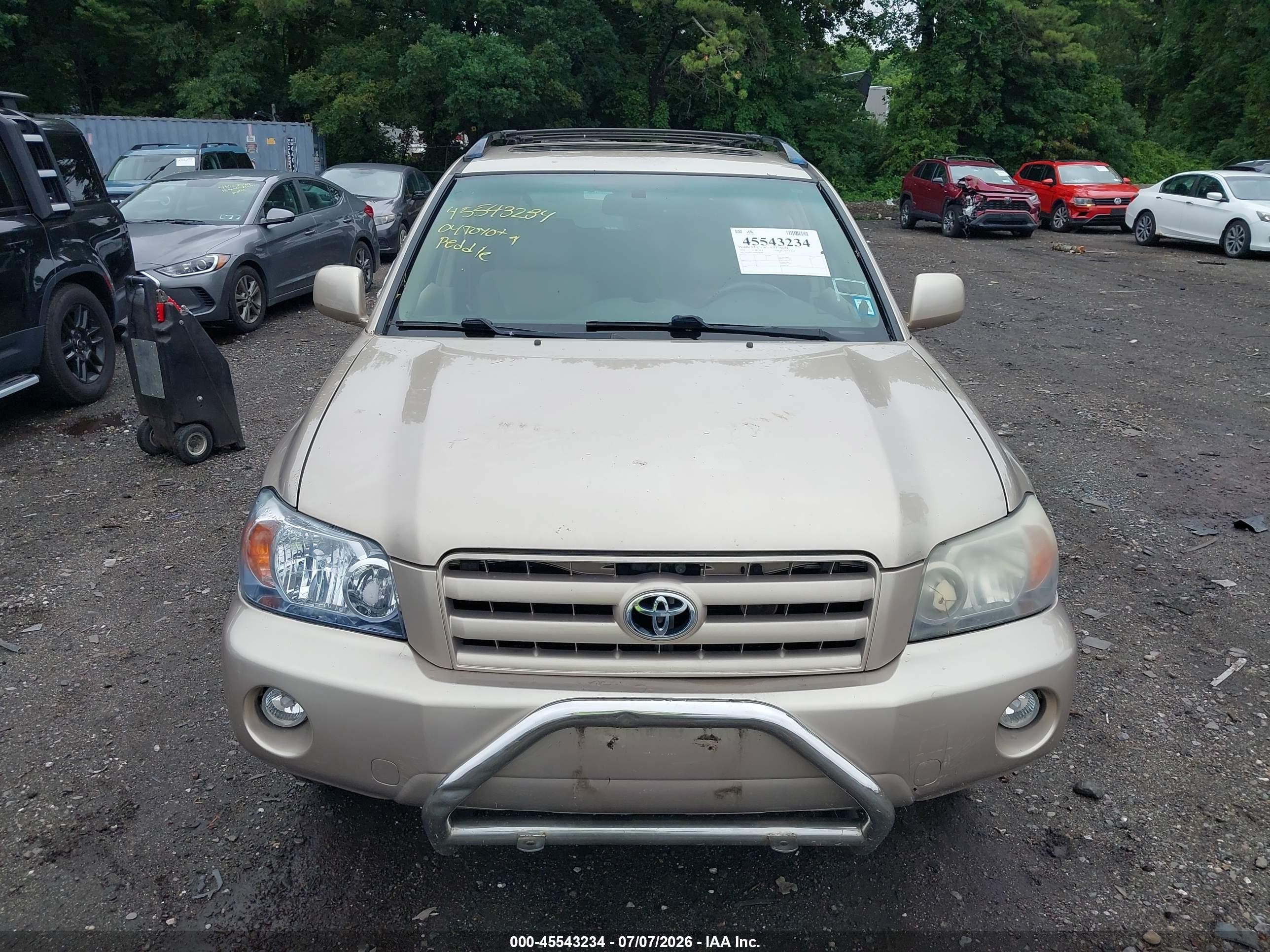 2004 Toyota Highlander Limited V6 Золотой vin: JTEEP21A640028200
