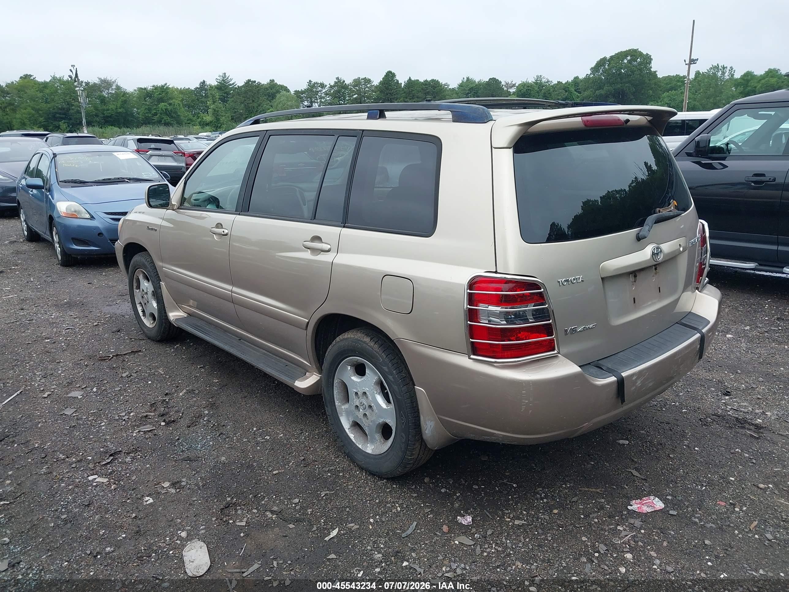 2004 Toyota Highlander Limited V6 Золотой vin: JTEEP21A640028200