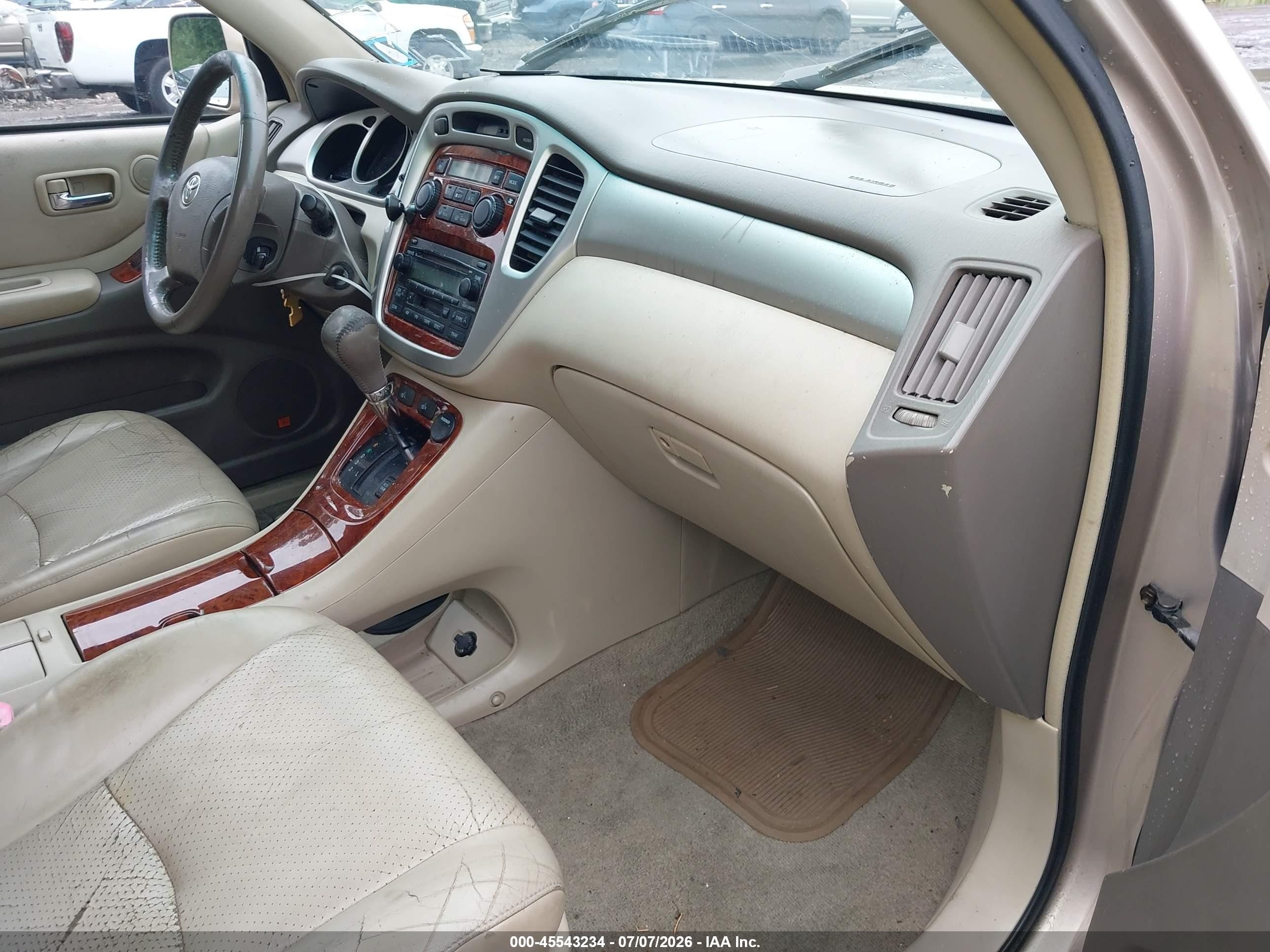 2004 Toyota Highlander Limited V6 Золотой vin: JTEEP21A640028200
