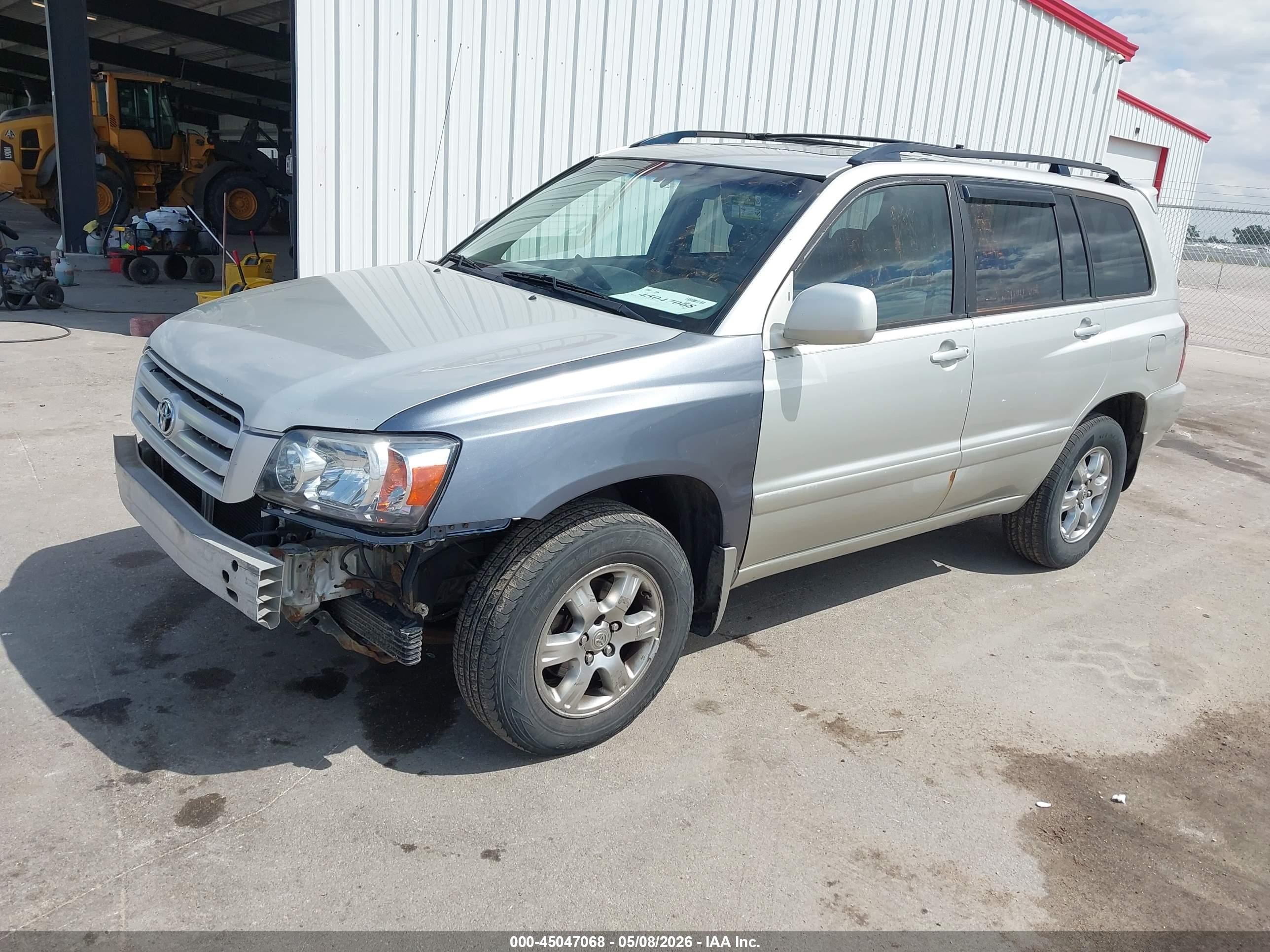 2004 Toyota Highlander V6 Silver vin: JTEEP21A640066316