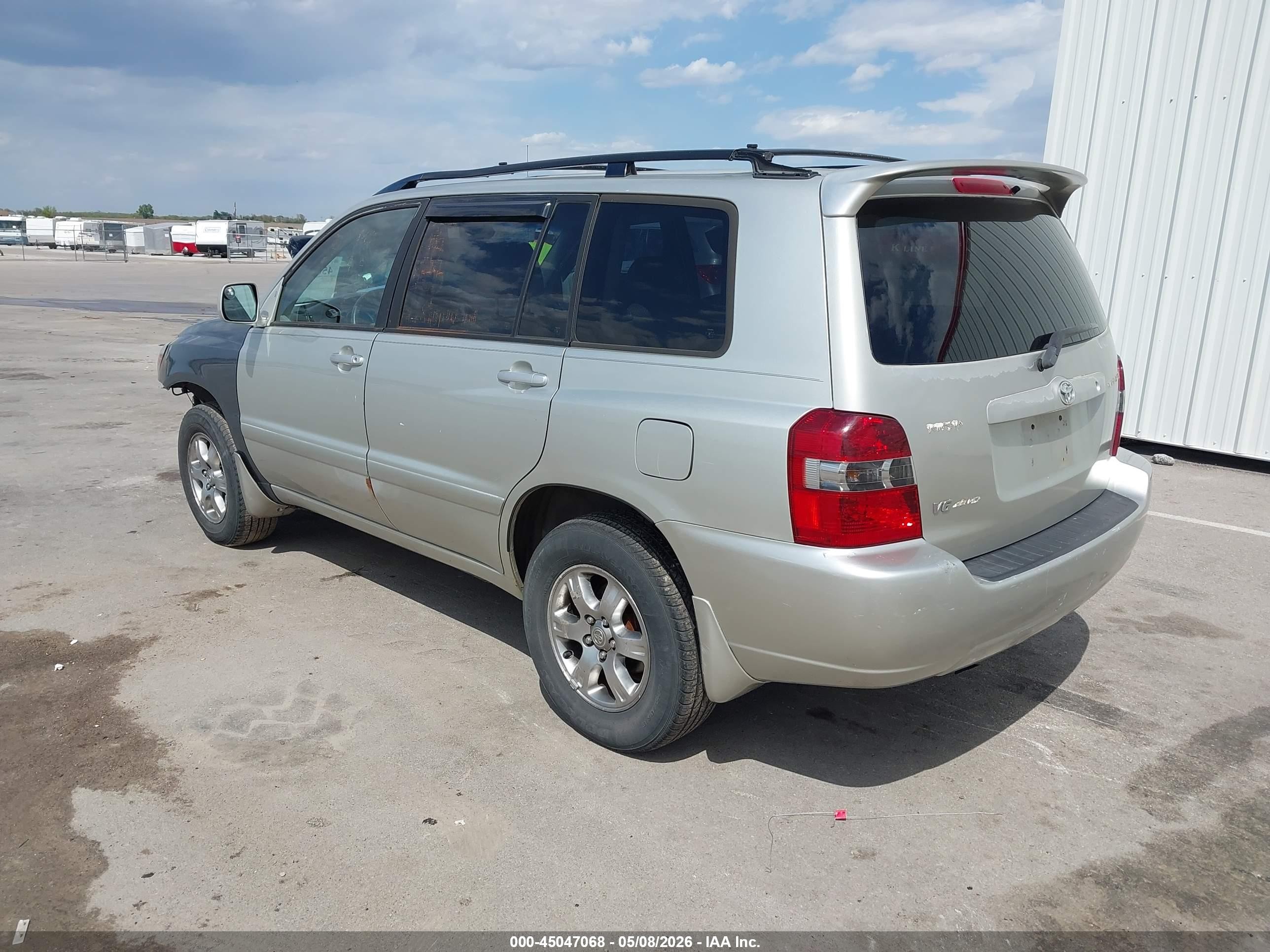 2004 Toyota Highlander V6 Silver vin: JTEEP21A640066316