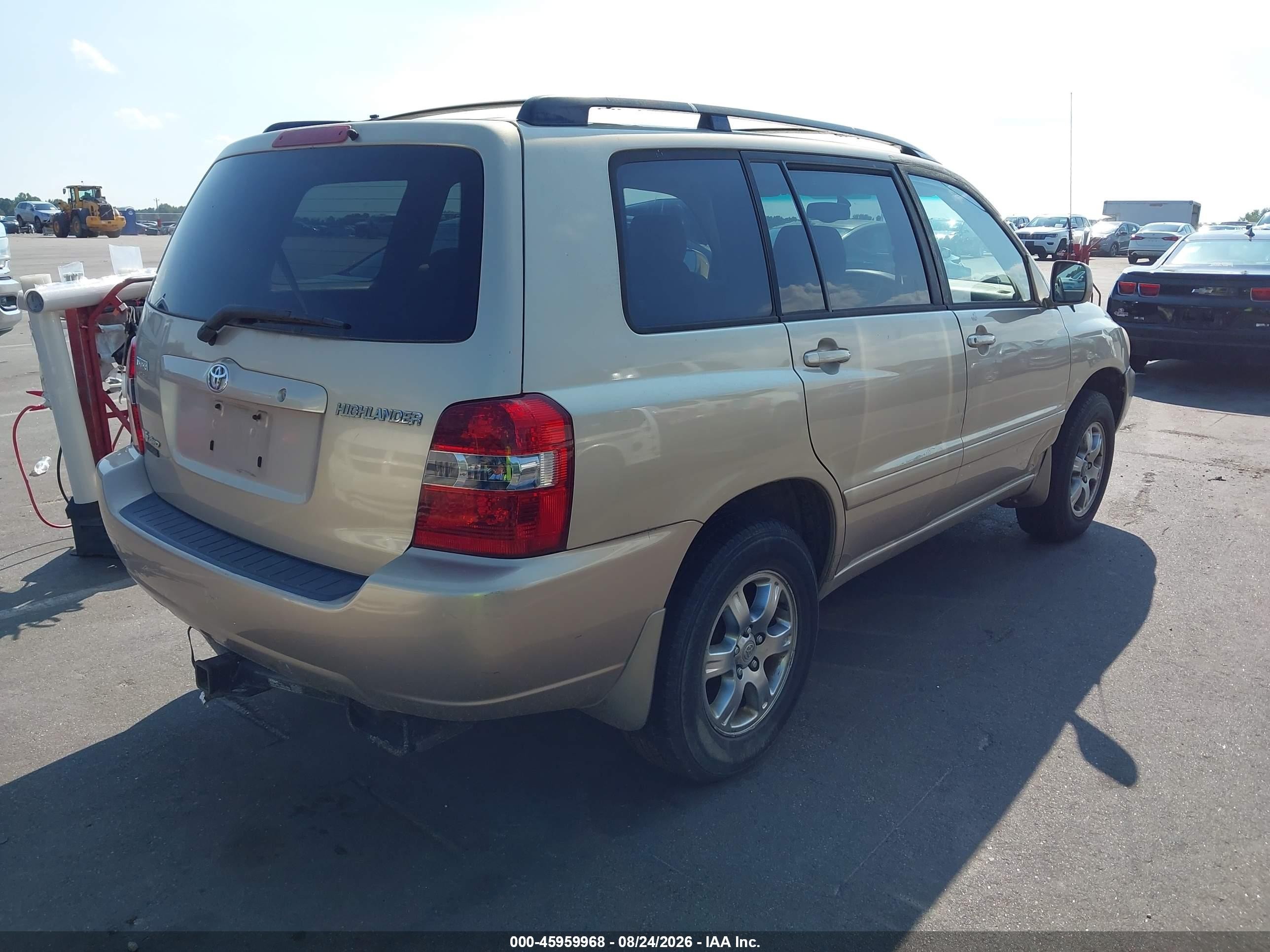 2005 Toyota Highlander V6 Бежевый vin: JTEEP21A650067466