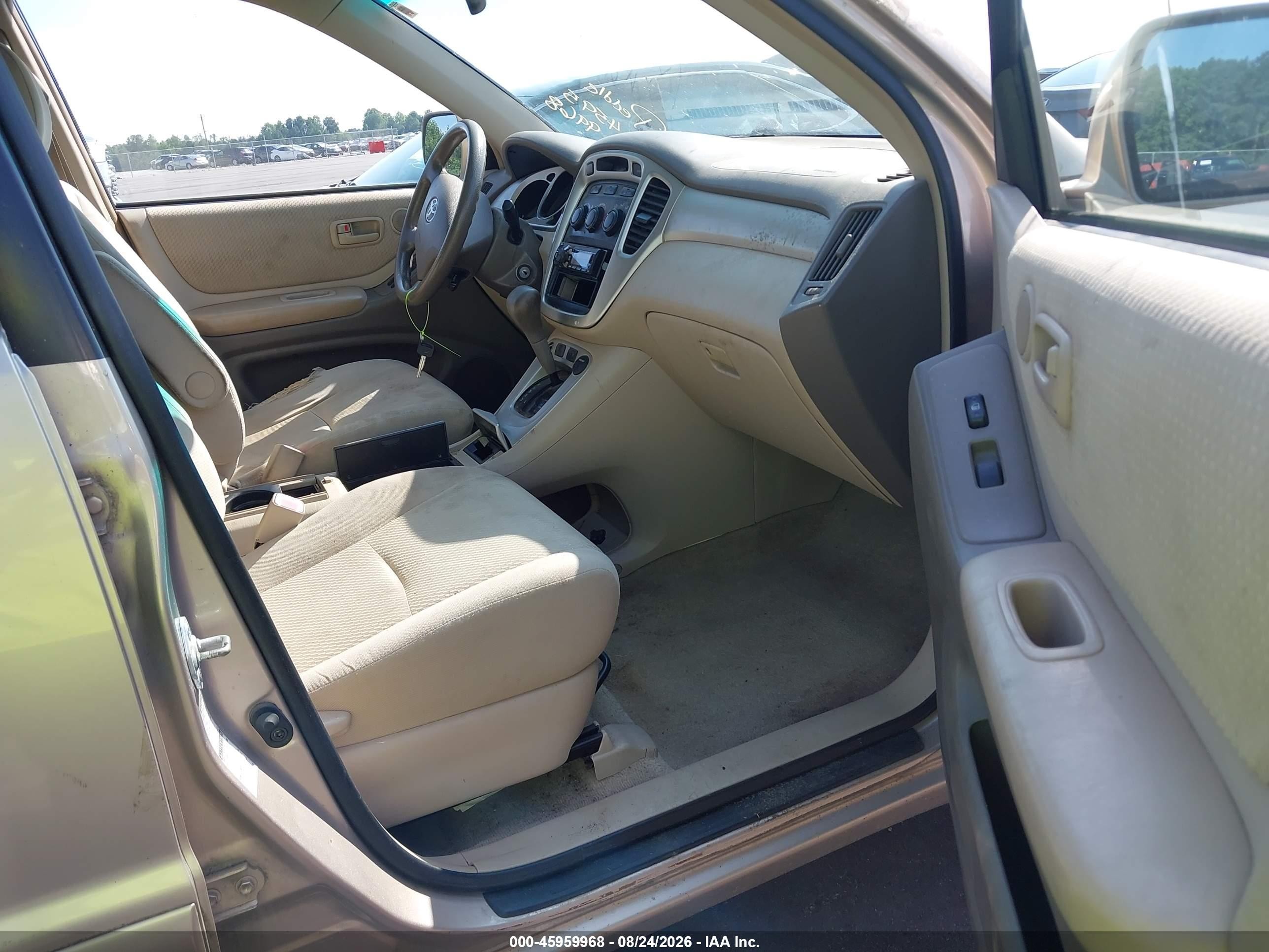 2005 Toyota Highlander V6 Бежевый vin: JTEEP21A650067466