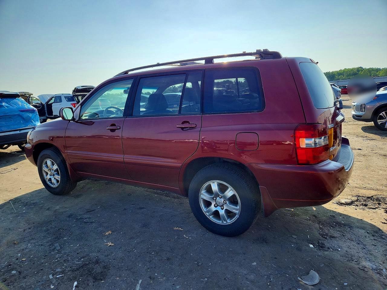 2005 Toyota Highlander Limited Burgundy vin: JTEEP21A650068164