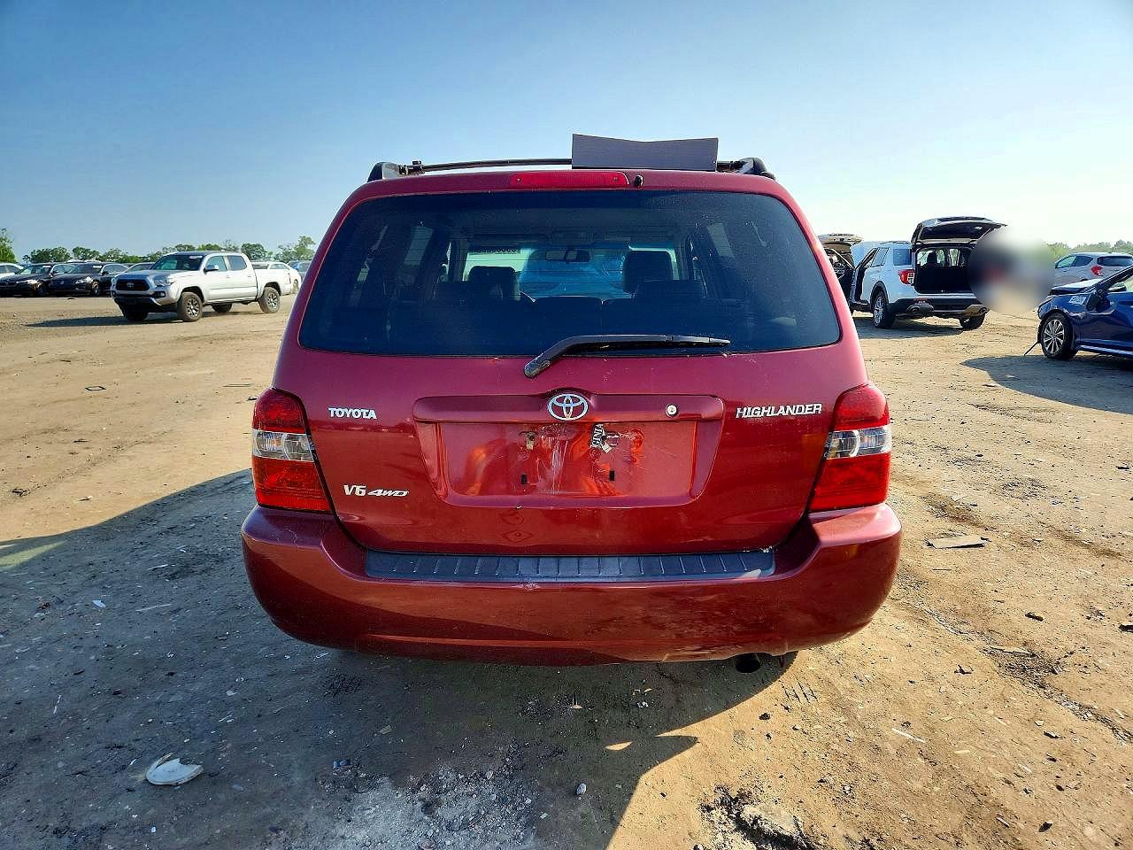 2005 Toyota Highlander Limited Burgundy vin: JTEEP21A650068164
