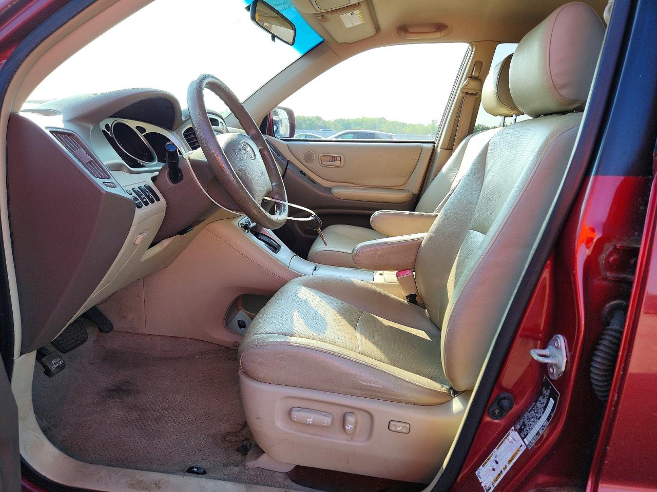 2005 Toyota Highlander Limited Burgundy vin: JTEEP21A650068164