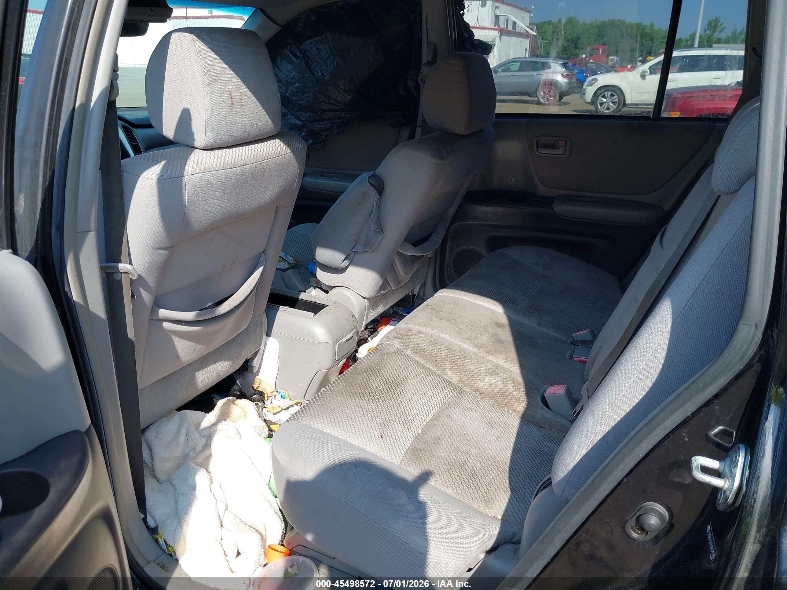 2005 Toyota Highlander V6 Black vin: JTEEP21A650074580