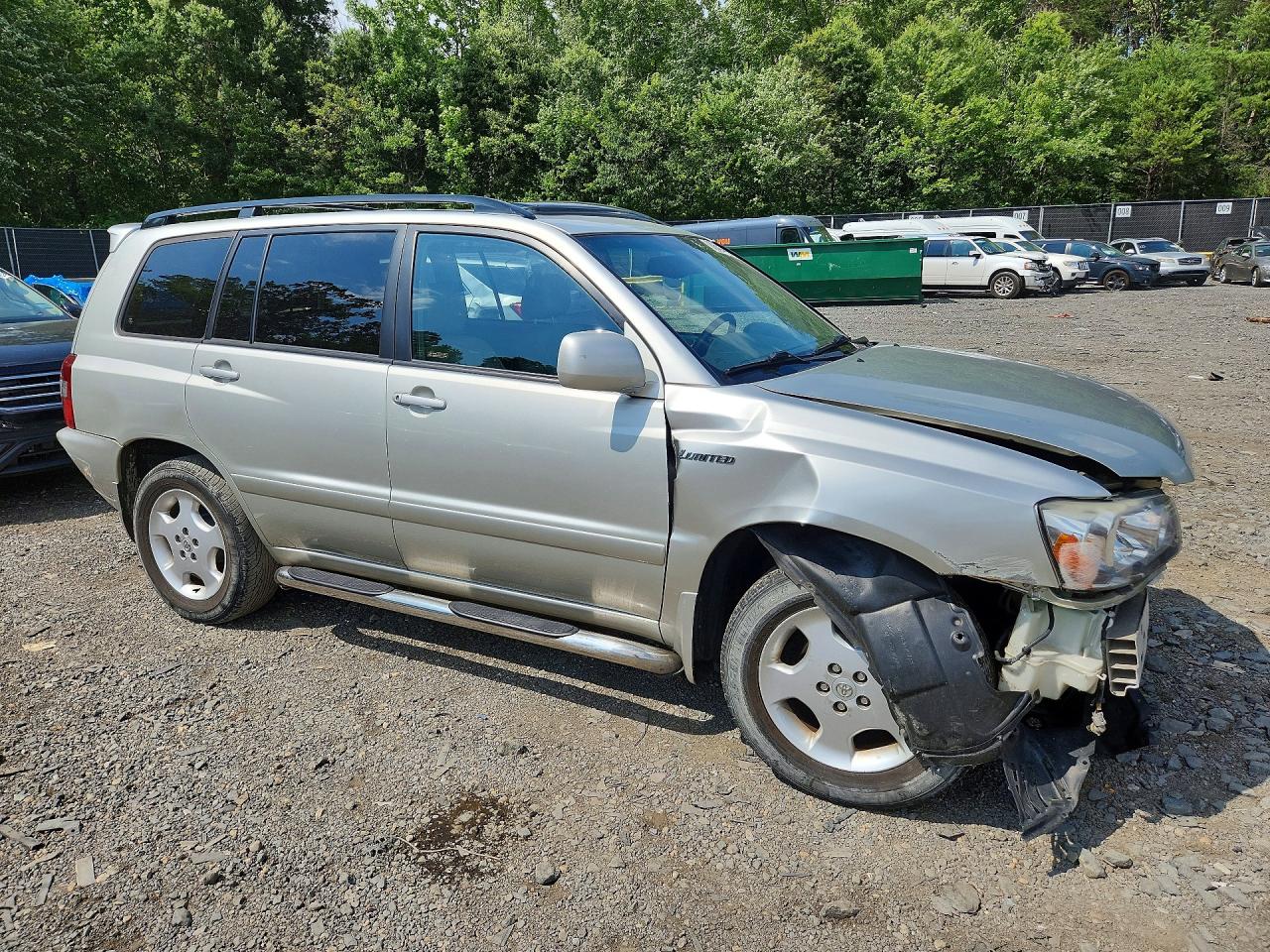 2005 Toyota Highlander Limited Silver vin: JTEEP21A650076345