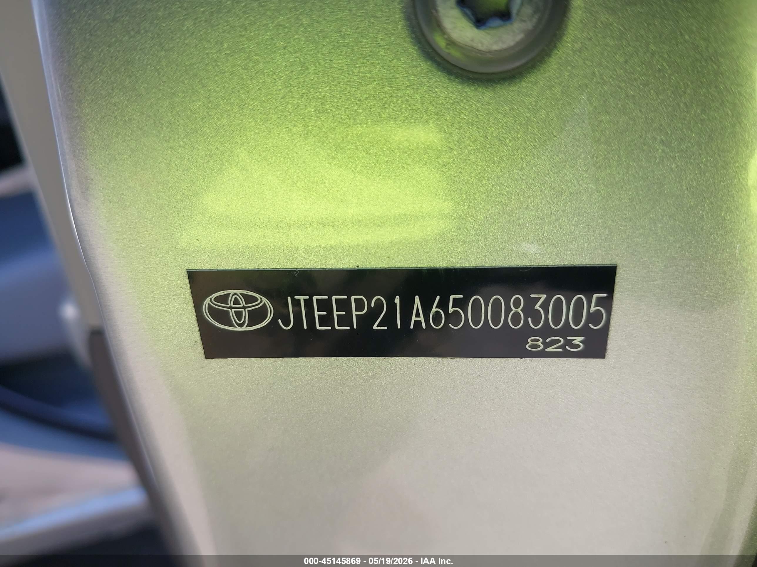 2005 Toyota Highlander V6 Серебряный vin: JTEEP21A650083005