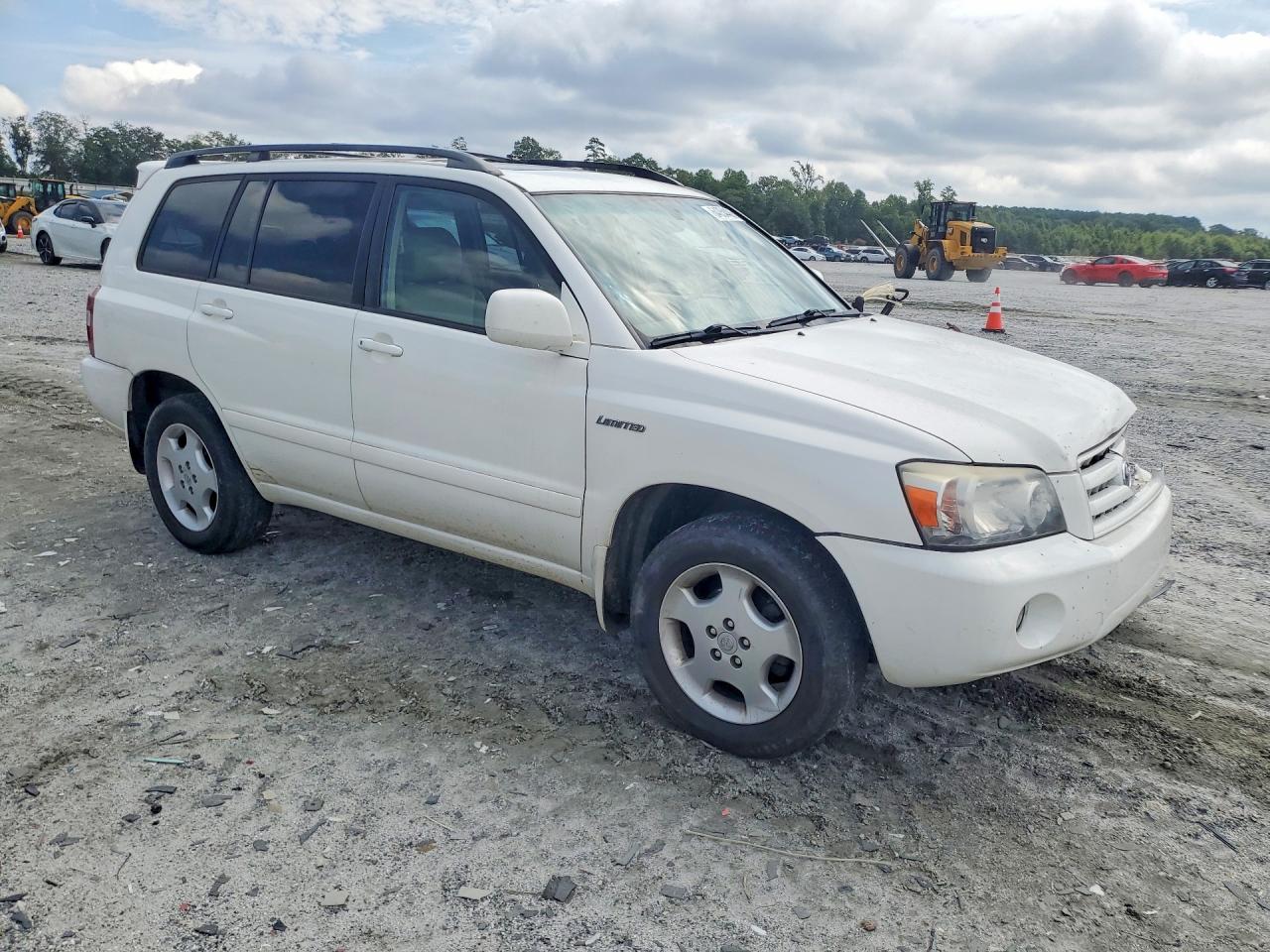 2005 Toyota Highlander Limited White vin: JTEEP21A650093131