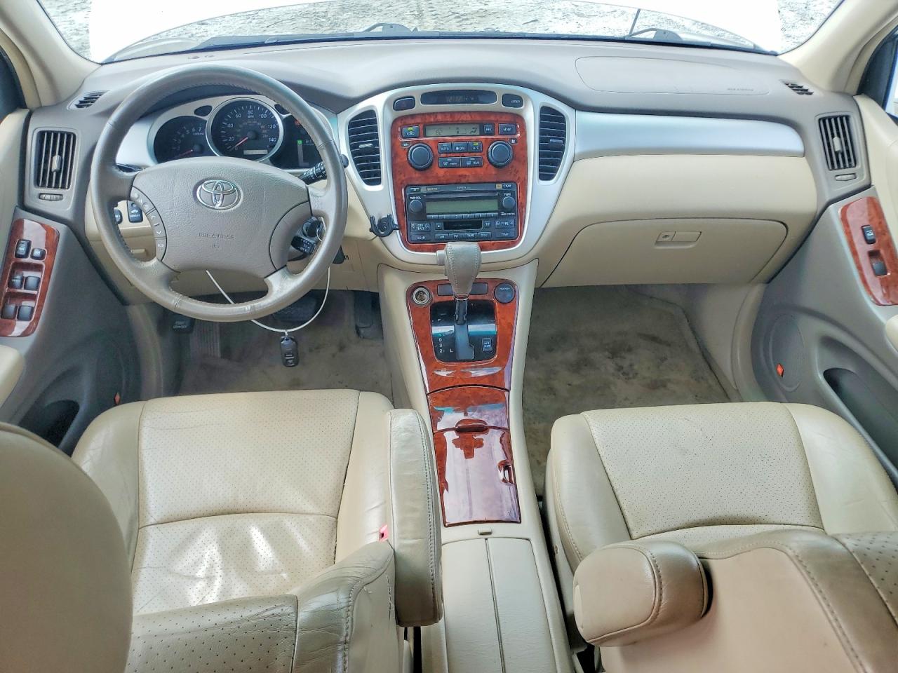 2005 Toyota Highlander Limited White vin: JTEEP21A650093131