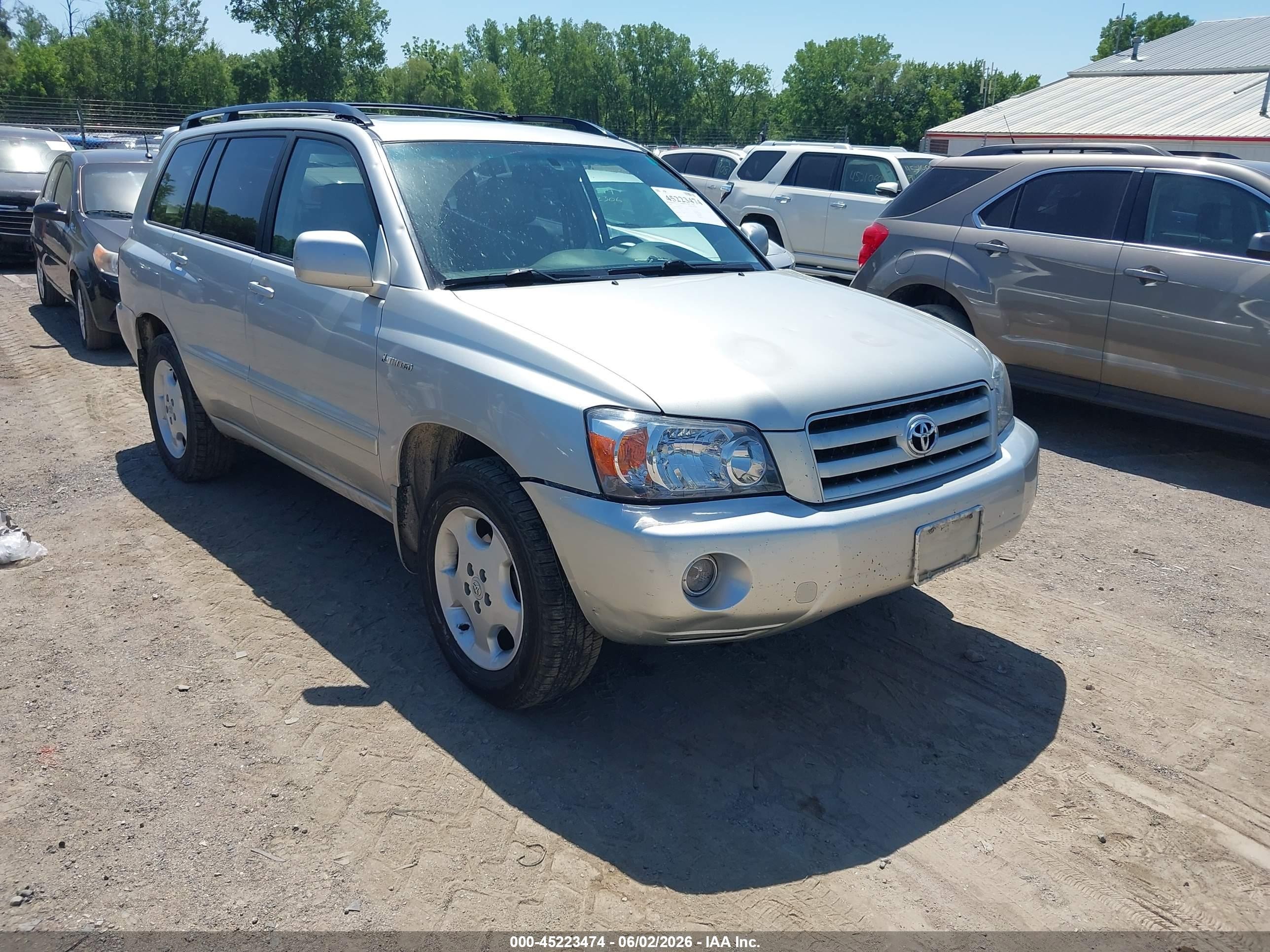 2005 Toyota Highlander Limited V6 Silver vin: JTEEP21A650097342
