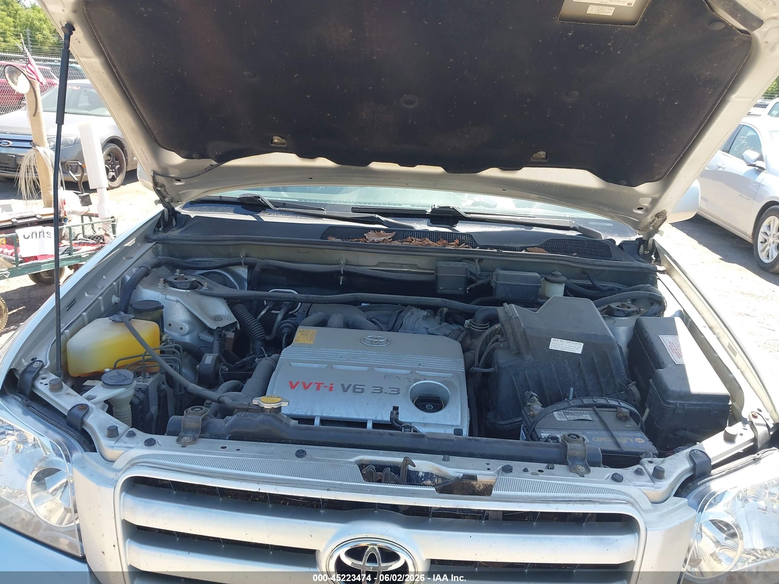 2005 Toyota Highlander Limited V6 Silver vin: JTEEP21A650097342