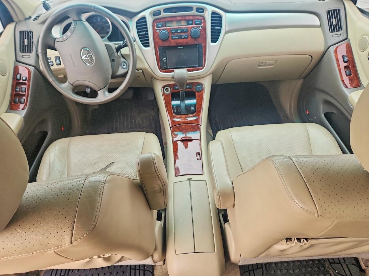2005 Toyota Highlander Limited White vin: JTEEP21A650103947