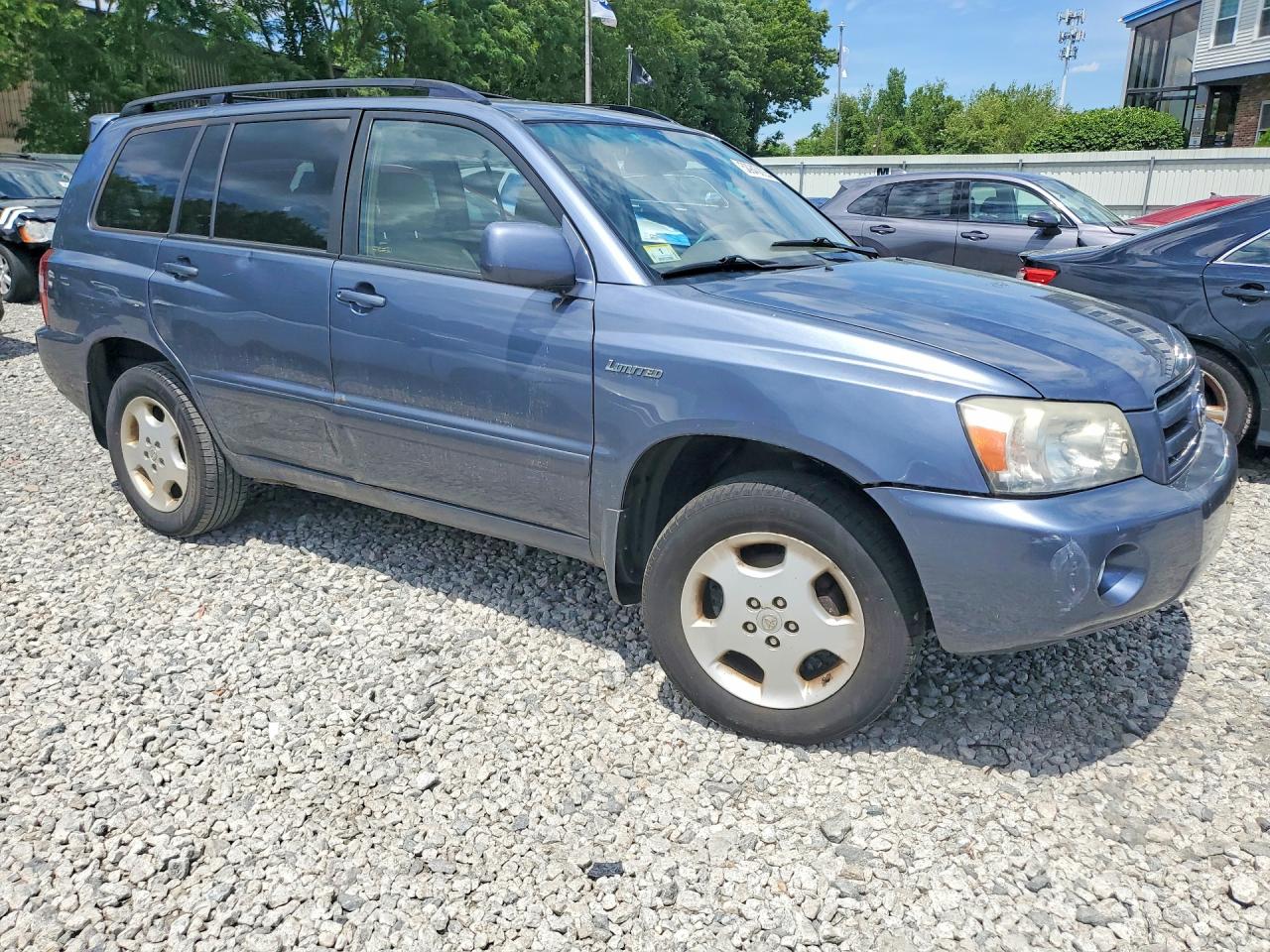 2005 Toyota Highlander Limited Blue vin: JTEEP21A650128606
