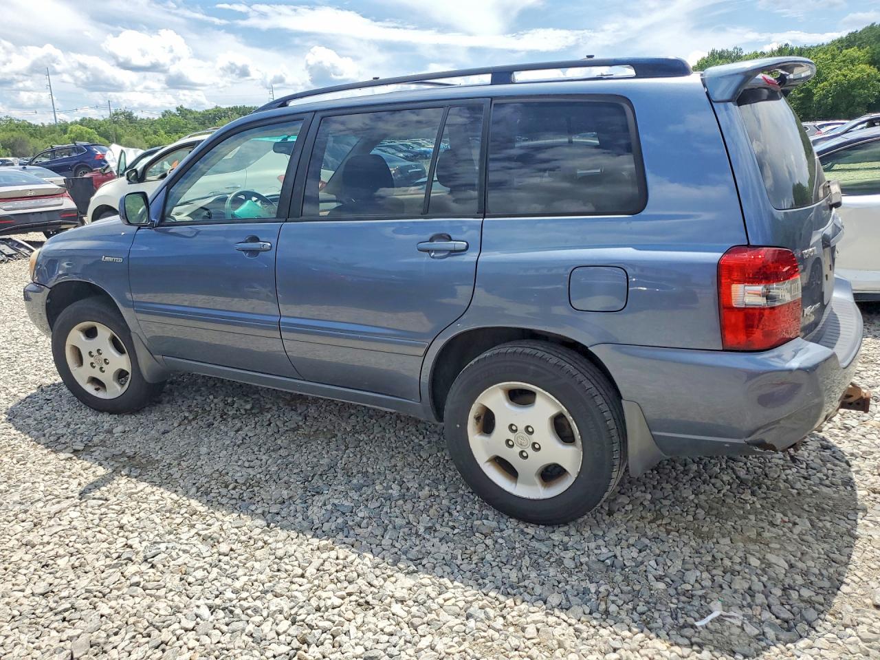 2005 Toyota Highlander Limited Blue vin: JTEEP21A650128606