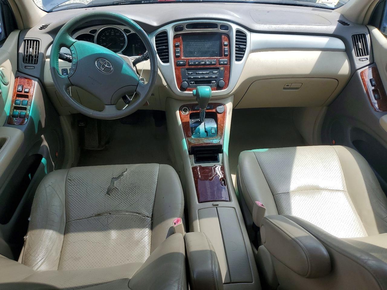 2005 Toyota Highlander Limited Blue vin: JTEEP21A650128606