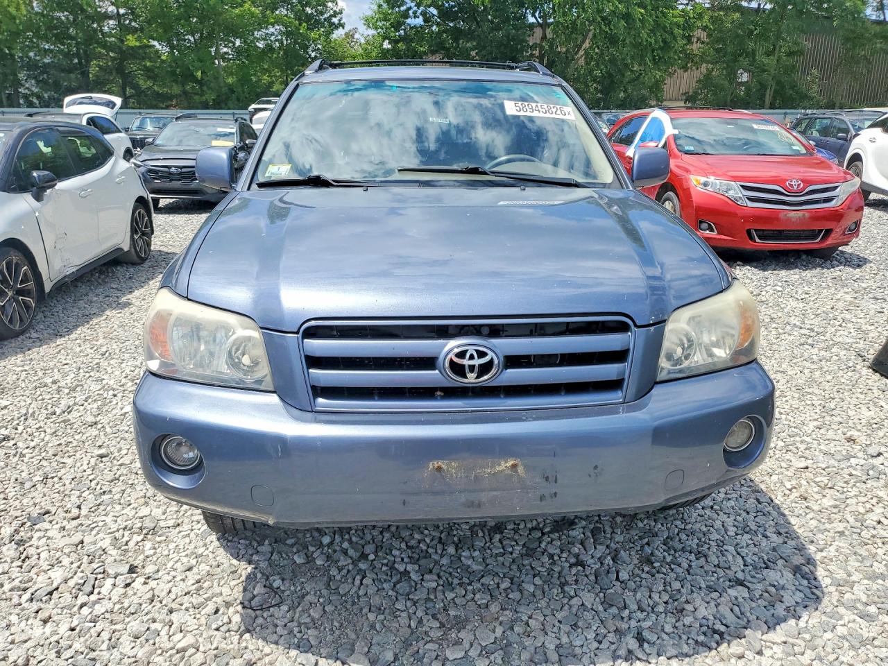 2005 Toyota Highlander Limited Blue vin: JTEEP21A650128606