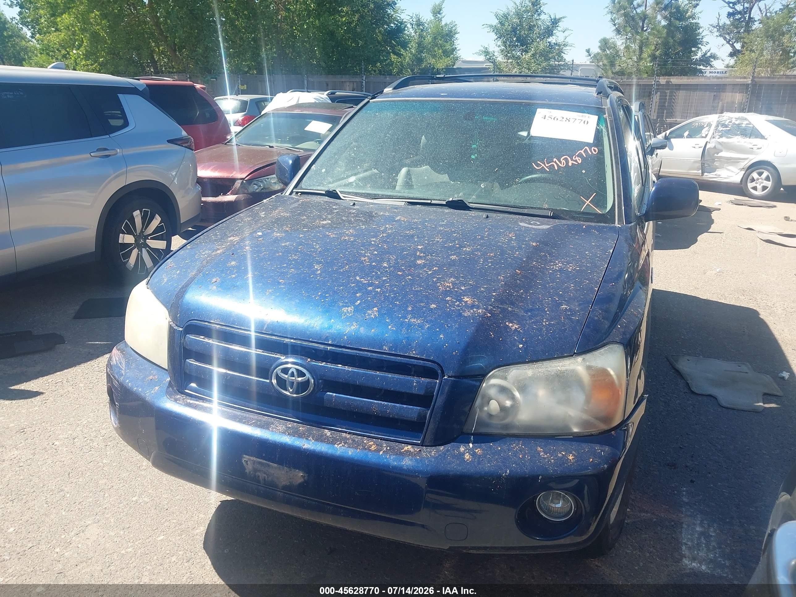 2005 Toyota Highlander Limited V6 Синий vin: JTEEP21A650135958