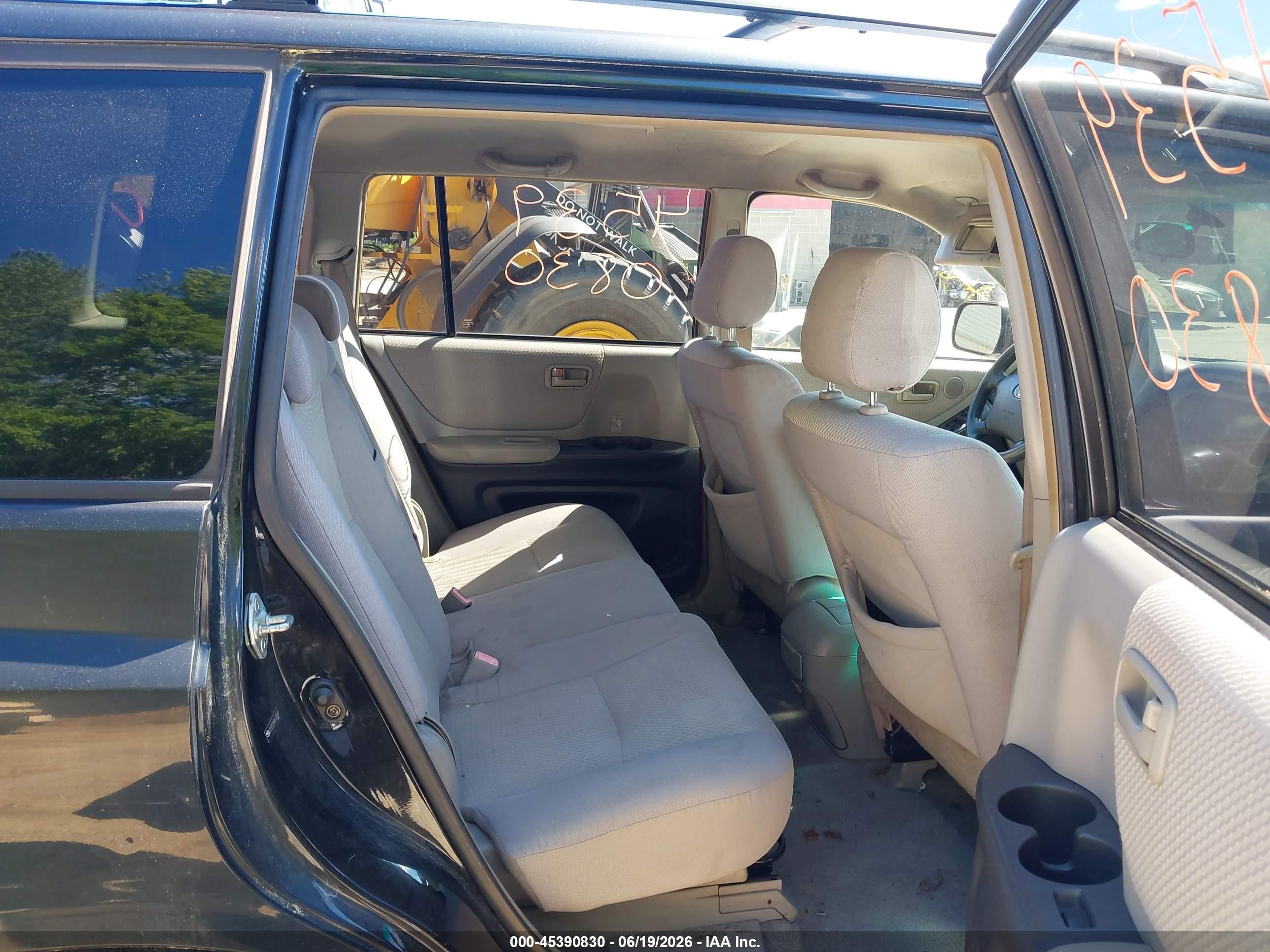 2006 Toyota Highlander V6 Black vin: JTEEP21A660136643