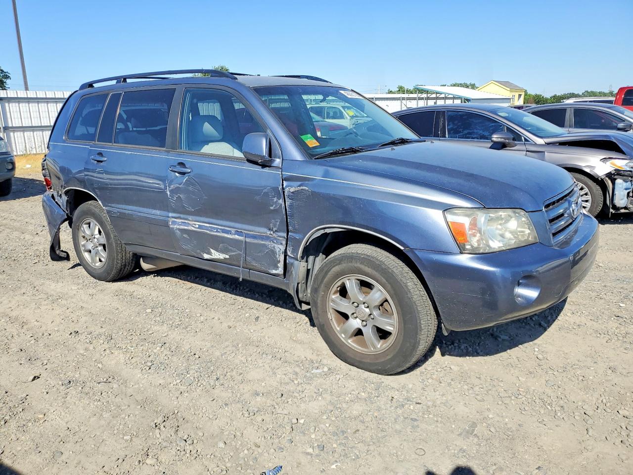 2006 Toyota Highlander Base Blue vin: JTEEP21A660138490