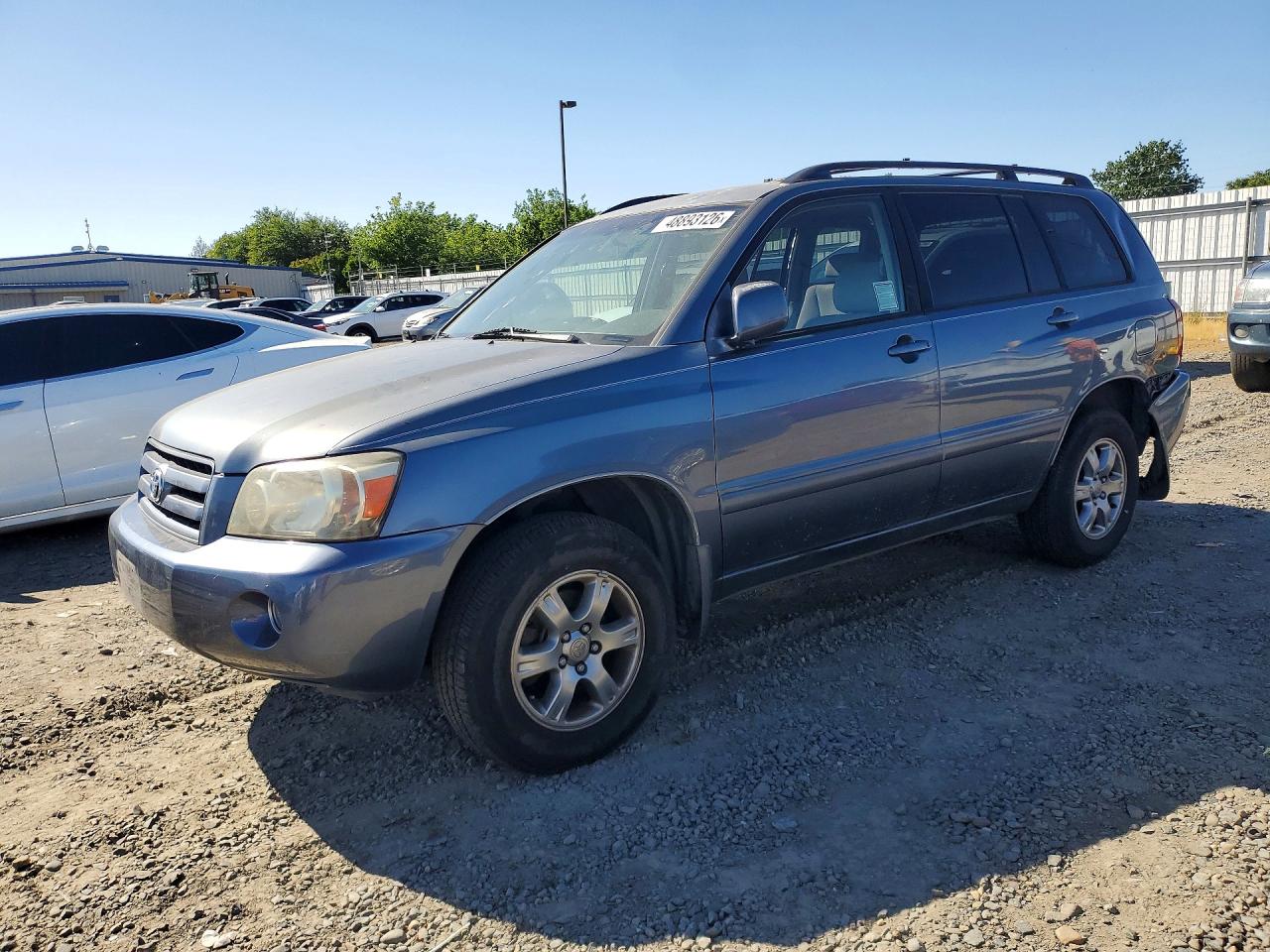 2006 Toyota Highlander Base Blue vin: JTEEP21A660138490