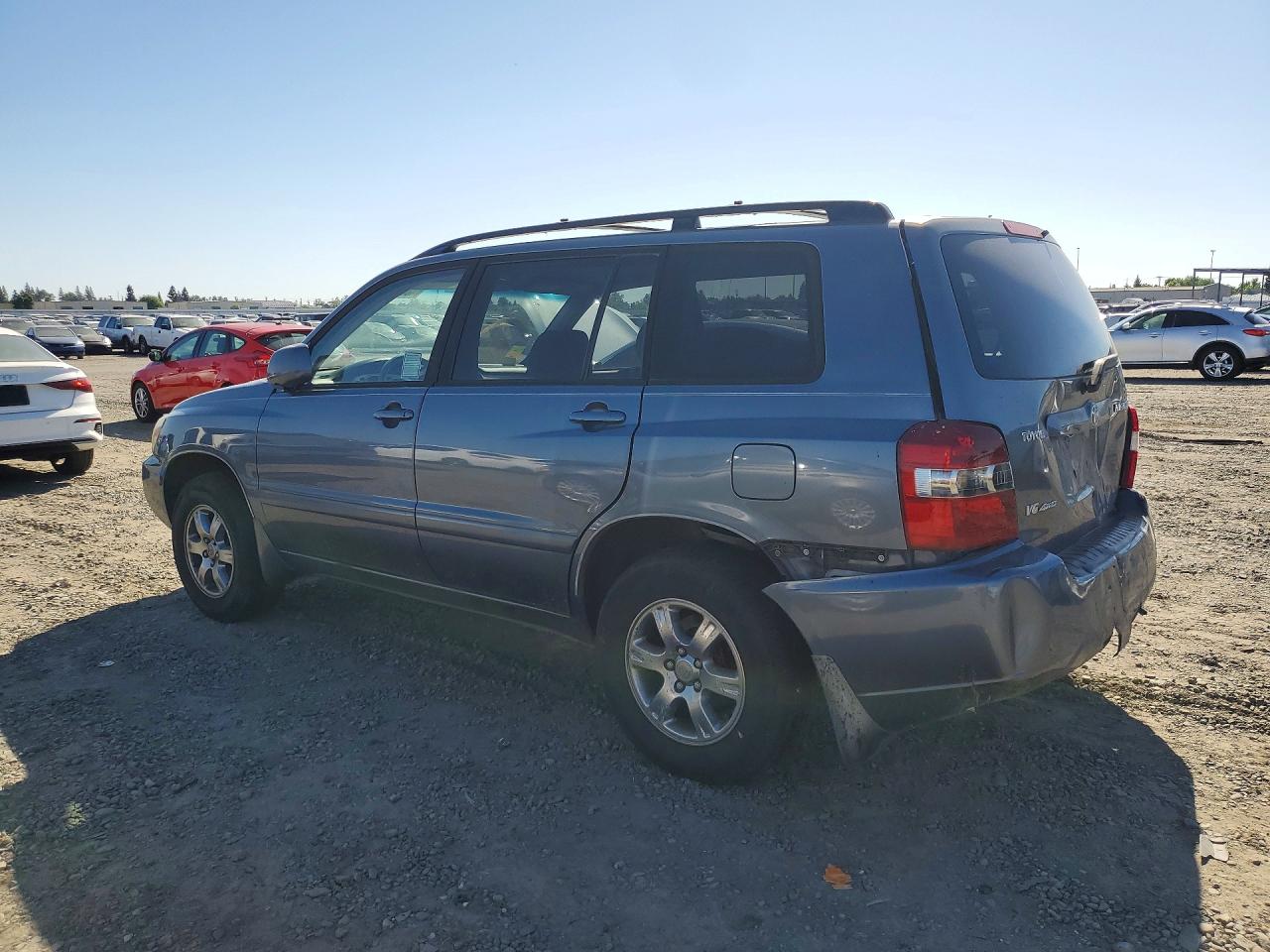 2006 Toyota Highlander Base Blue vin: JTEEP21A660138490