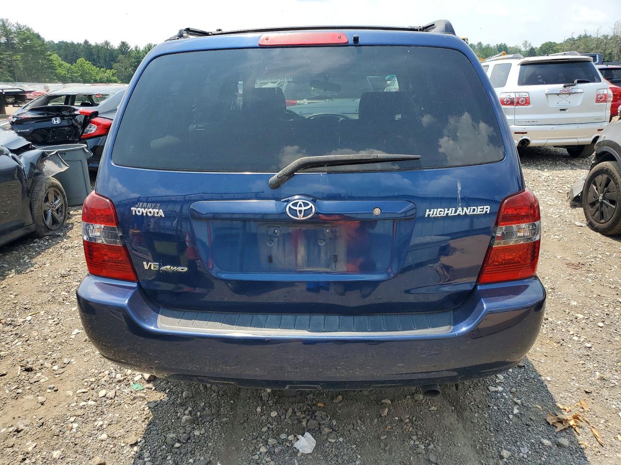 2006 Toyota Highlander Limited Blue vin: JTEEP21A660142300