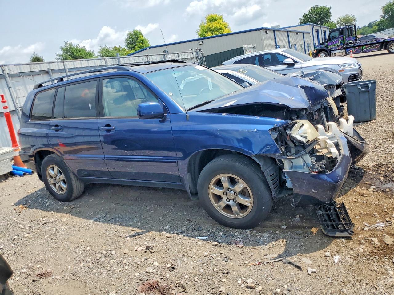 2006 Toyota Highlander Limited Blue vin: JTEEP21A660142300