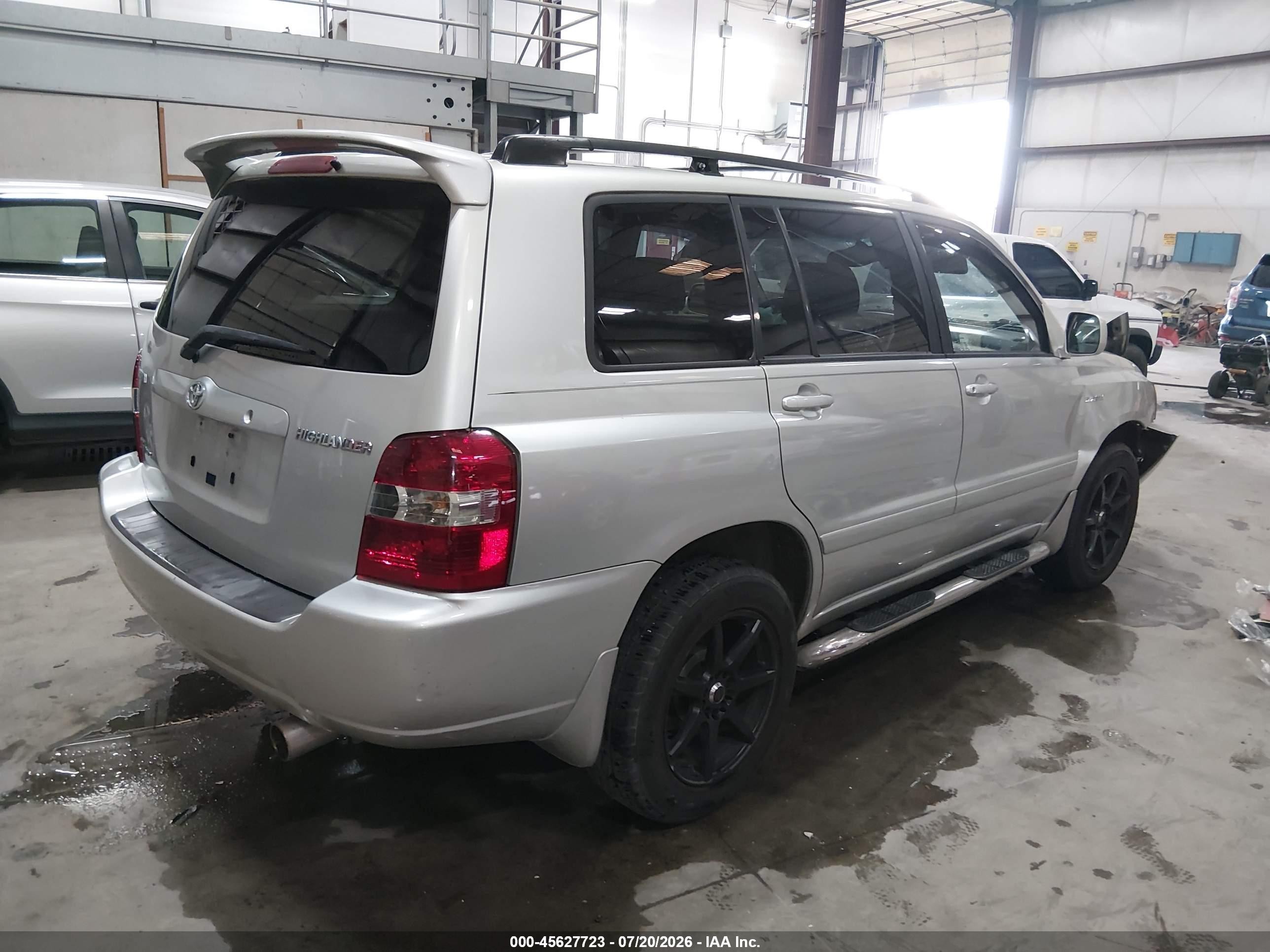2006 Toyota Highlander Limited V6 Silver vin: JTEEP21A660143043