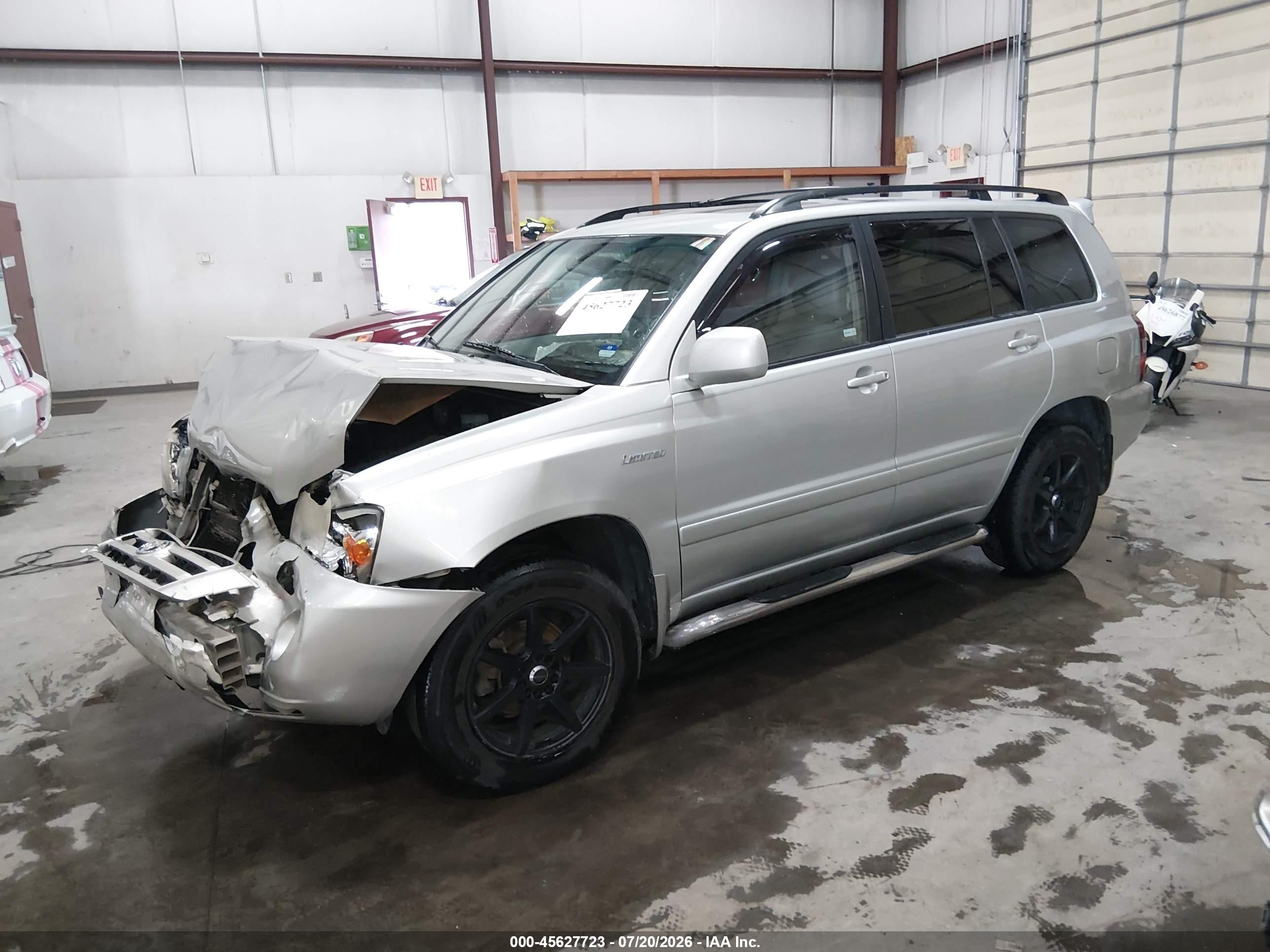 2006 Toyota Highlander Limited V6 Silver vin: JTEEP21A660143043