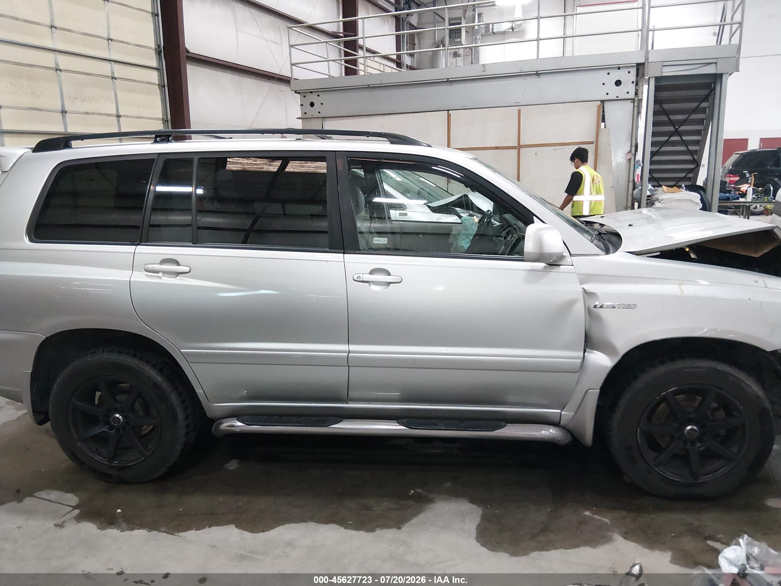 2006 Toyota Highlander Limited V6 Silver vin: JTEEP21A660143043