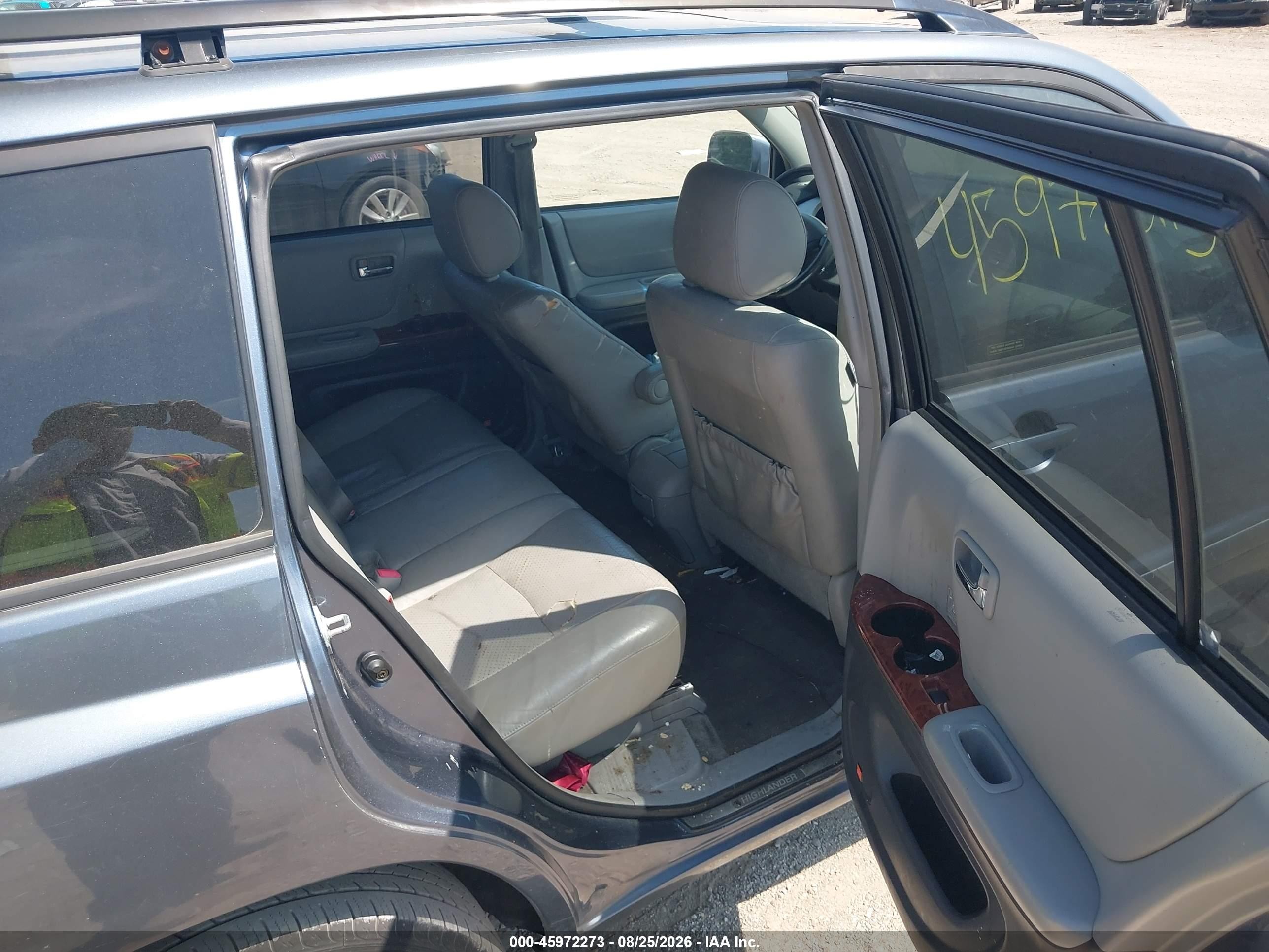 2006 Toyota Highlander Limited V6 Синий vin: JTEEP21A660143589