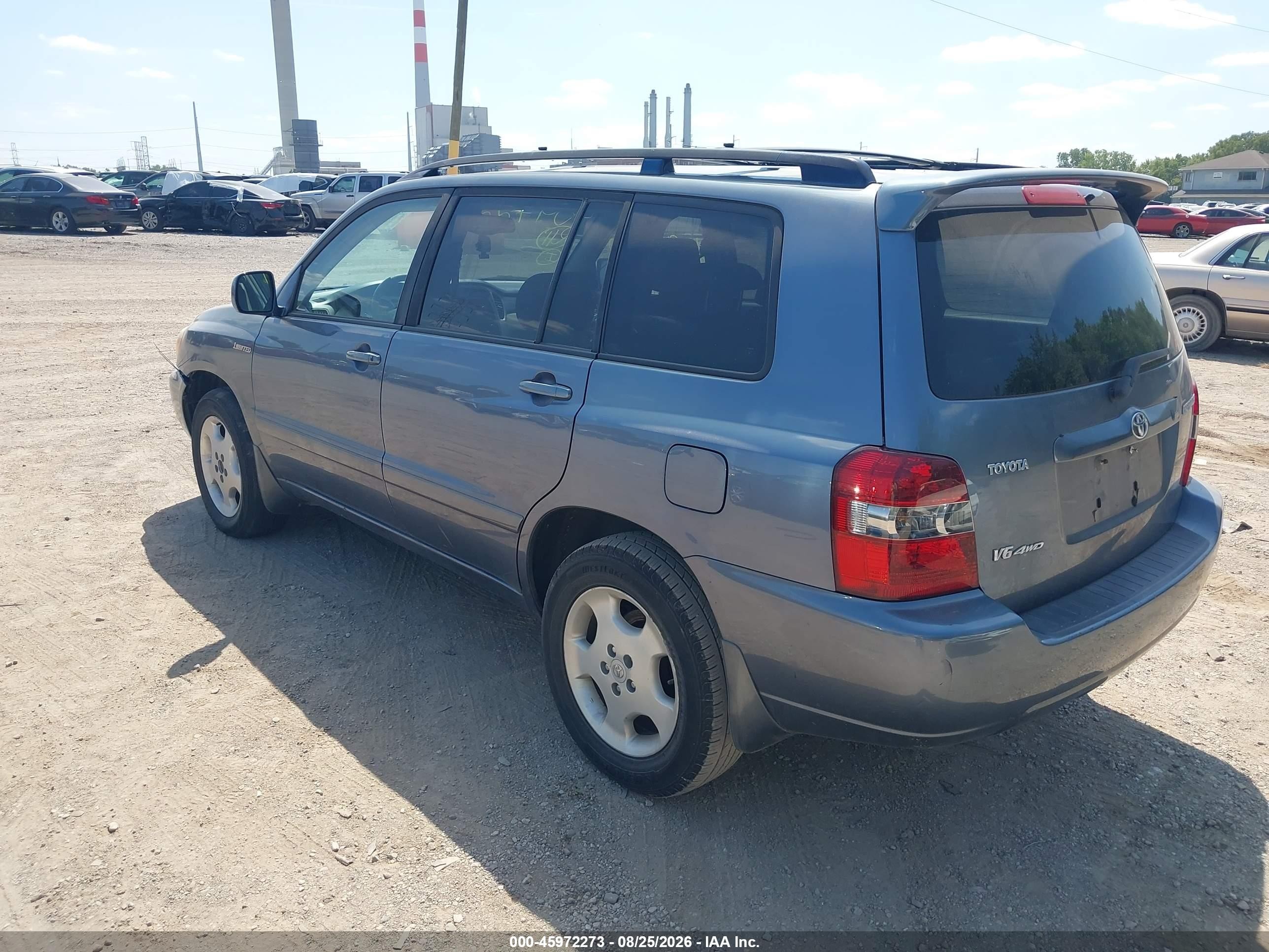 2006 Toyota Highlander Limited V6 Синий vin: JTEEP21A660143589