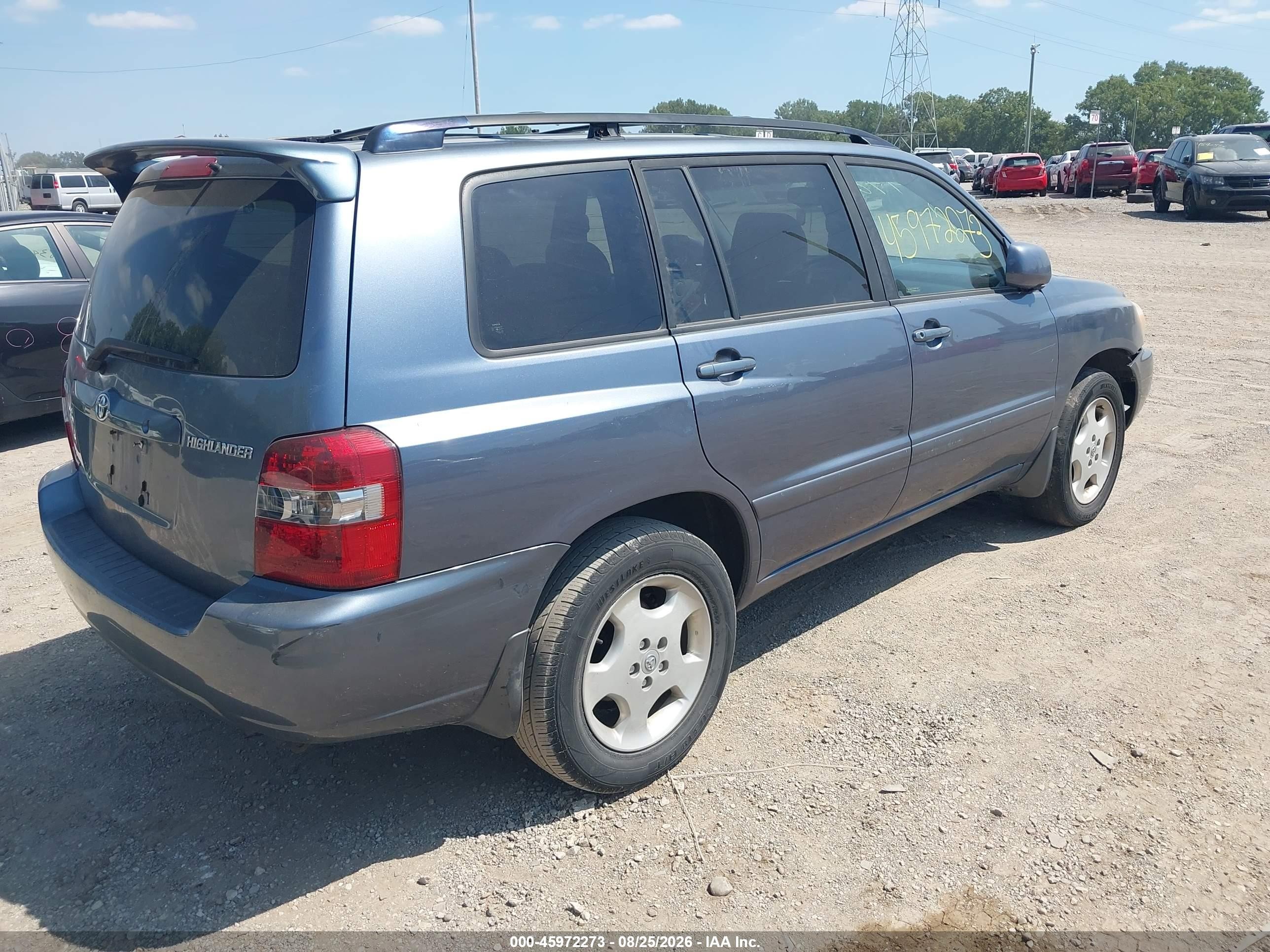 2006 Toyota Highlander Limited V6 Синий vin: JTEEP21A660143589