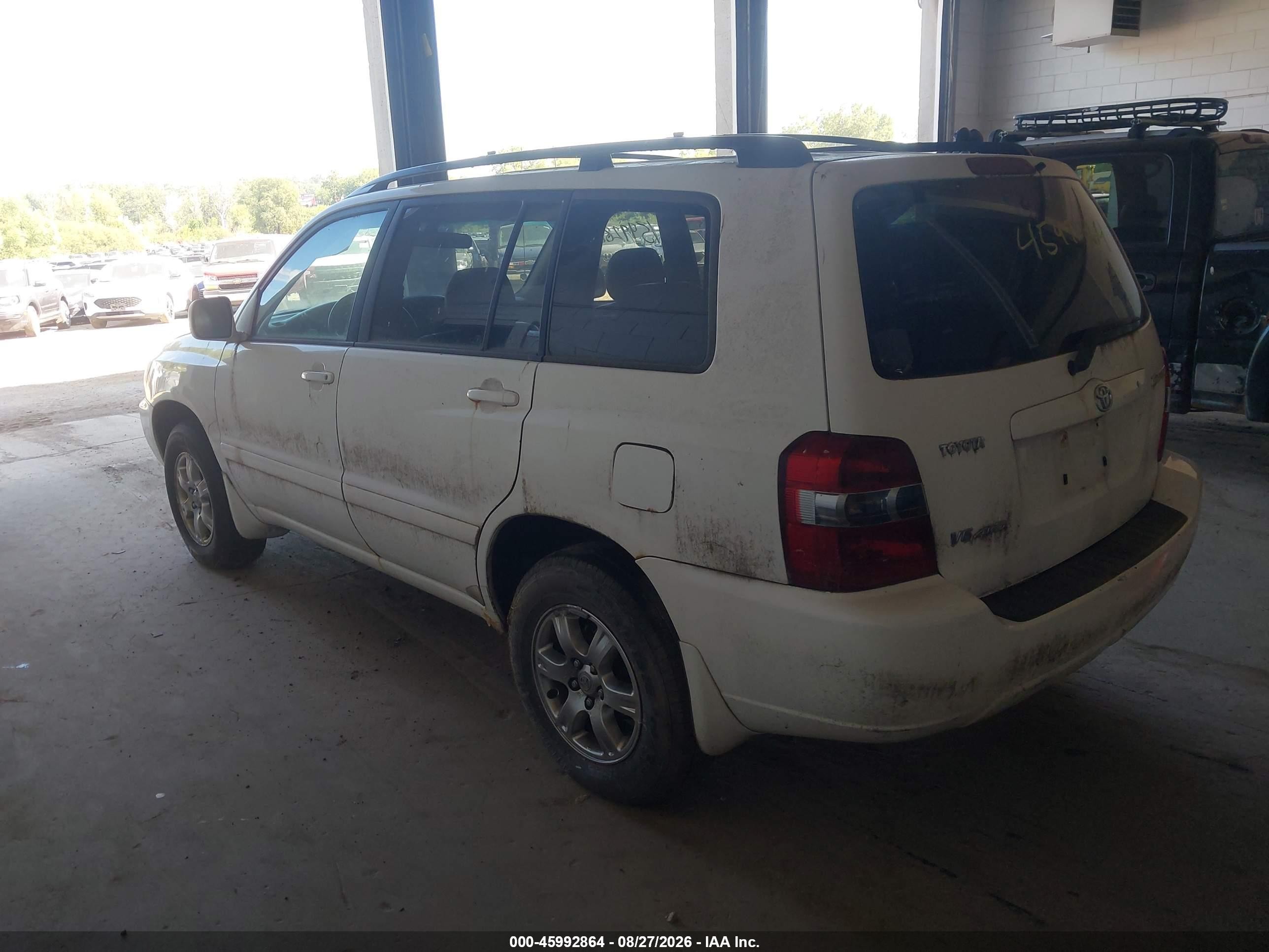 2006 Toyota Highlander V6 White vin: JTEEP21A660150560