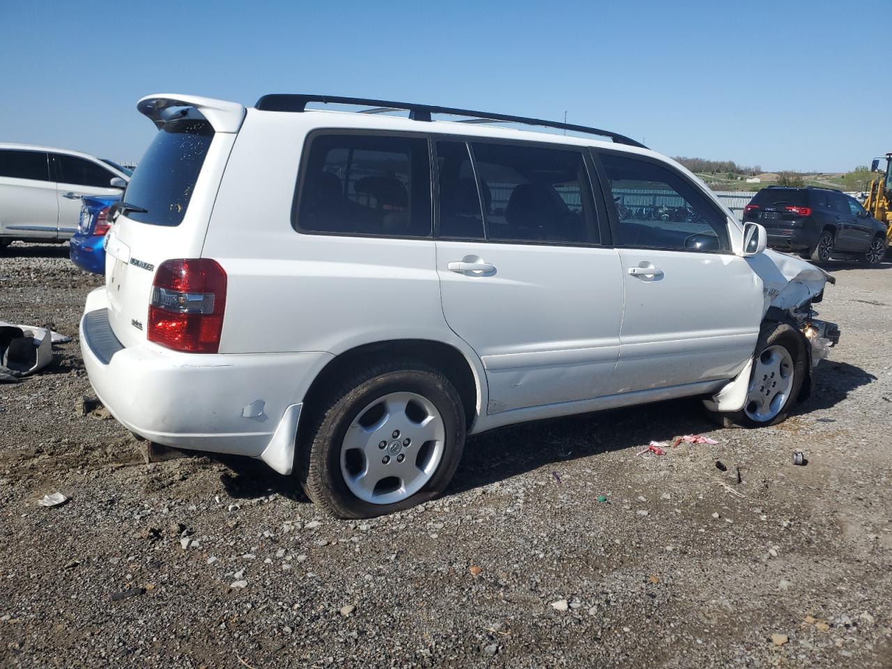 2006 Toyota Highlander Limited White vin: JTEEP21A660156259