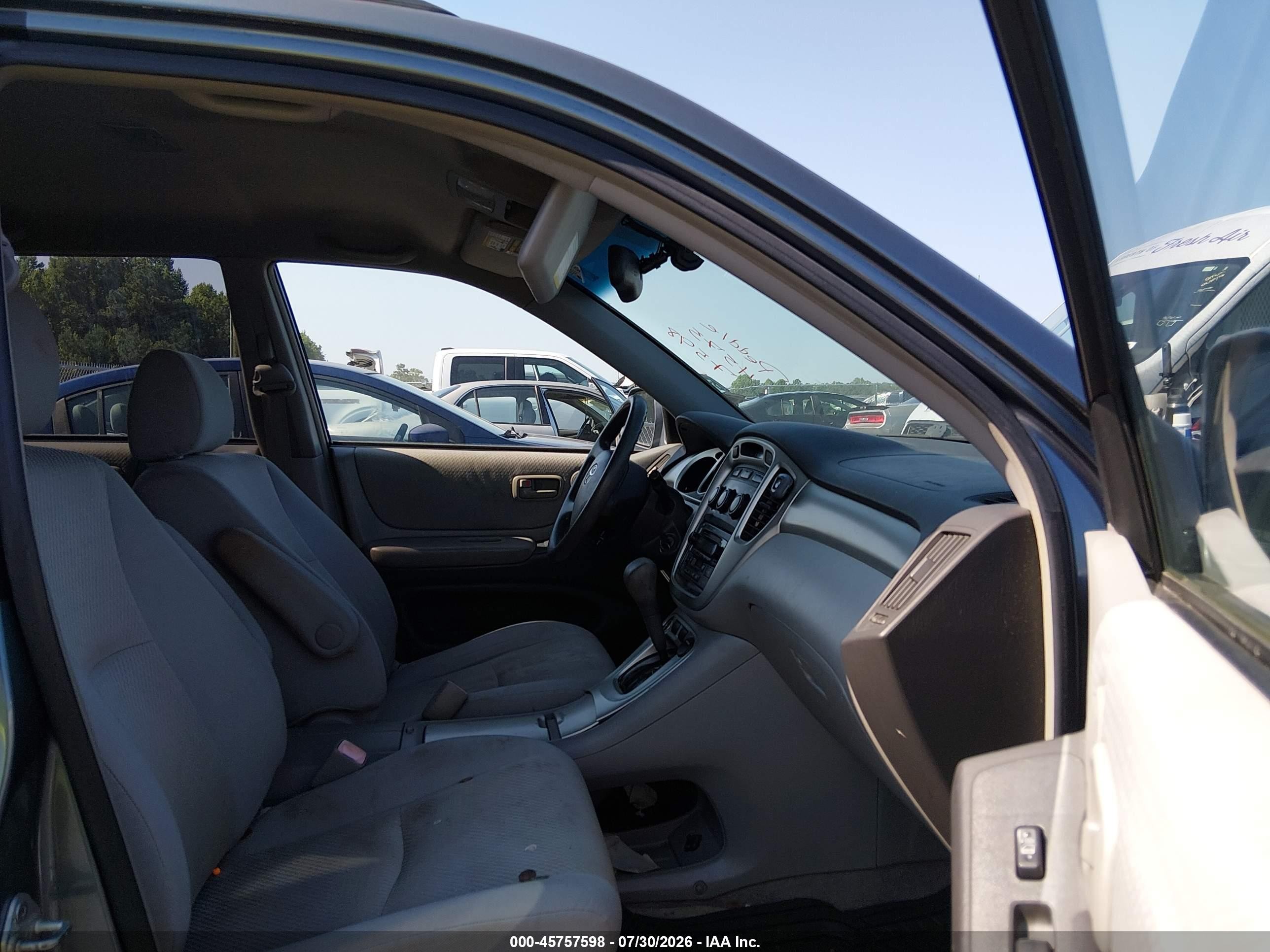 2006 Toyota Highlander V6 Light Blue vin: JTEEP21A660160764