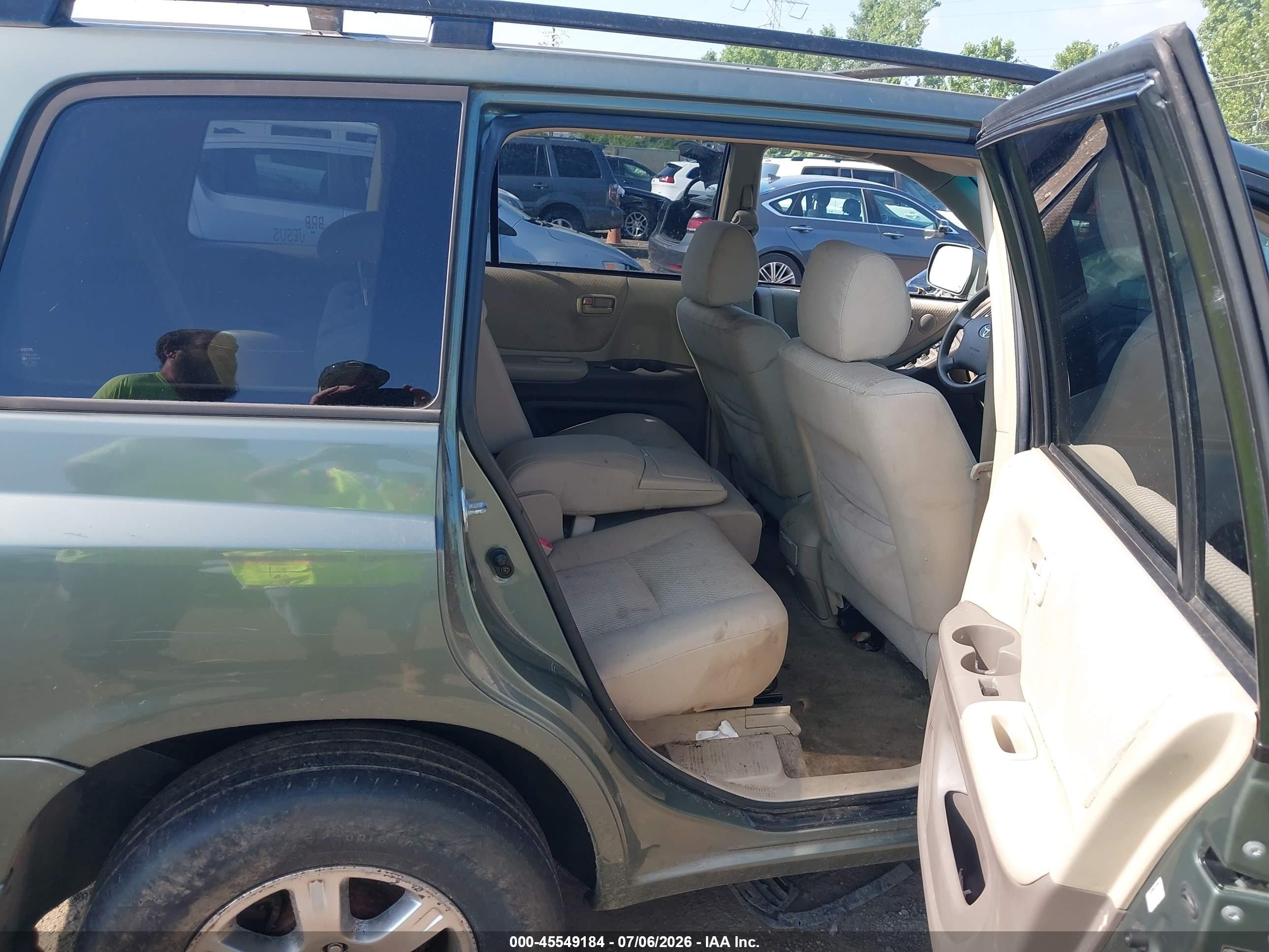 2006 Toyota Highlander V6 Green vin: JTEEP21A660163955